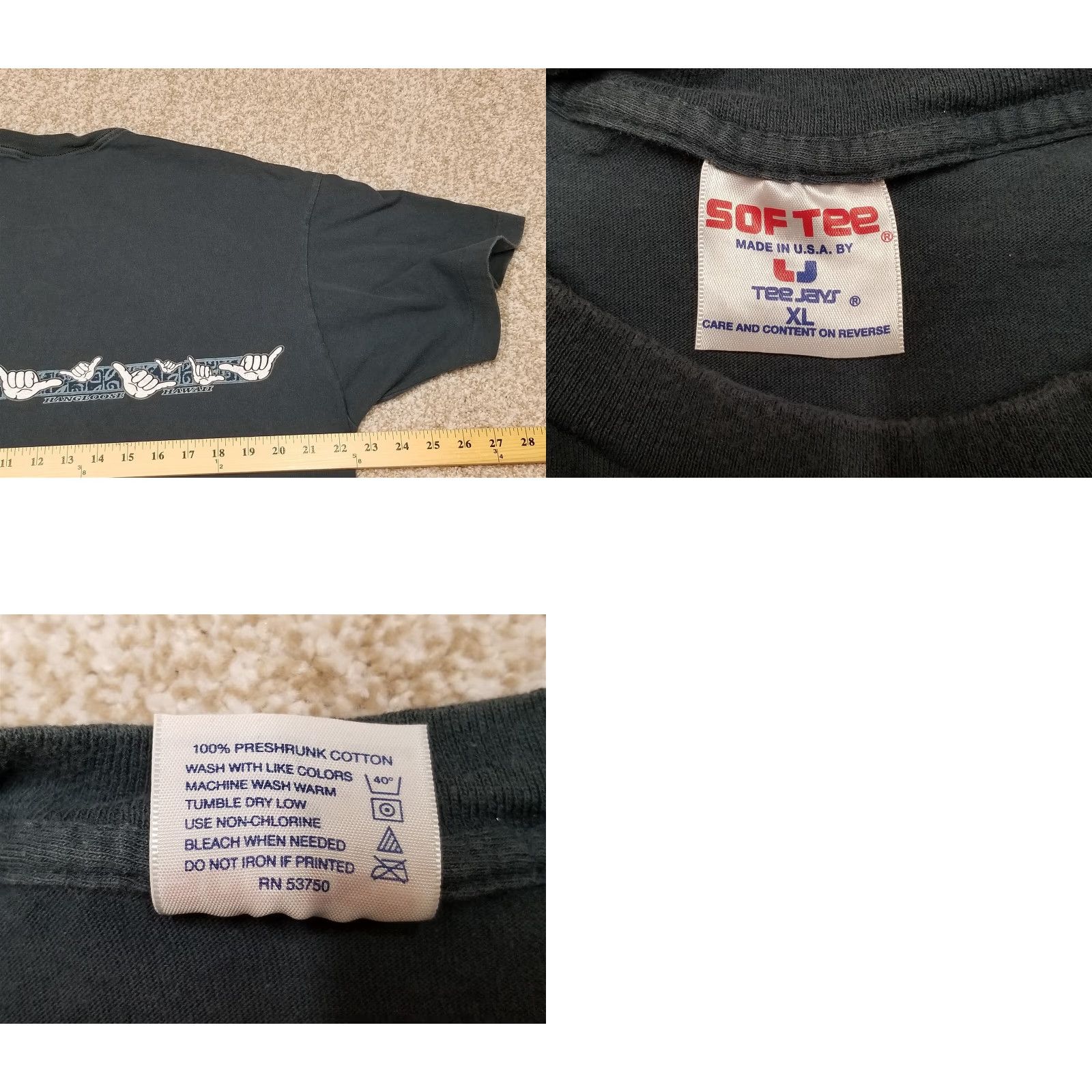 Vintage VINTAGE Hang Loose Hawaii Shirt Mens XL Blue Single Stitch SOF TEE USA Shirt Mens XL Blue Hawaiian Graphic Print Vintage 90s Mens Size US XL / EU 56 / 4 - 8 Thumbnail