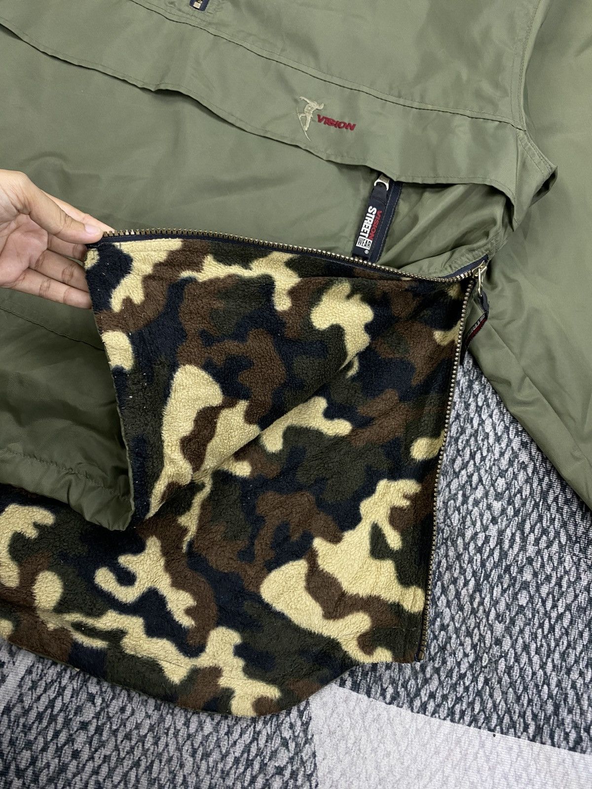 Vision Streetwear 🔥Vision Street Wear Pullover Anorak Camouflage Lining Jacket Size US XL / EU 56 / 4 - 11 Thumbnail