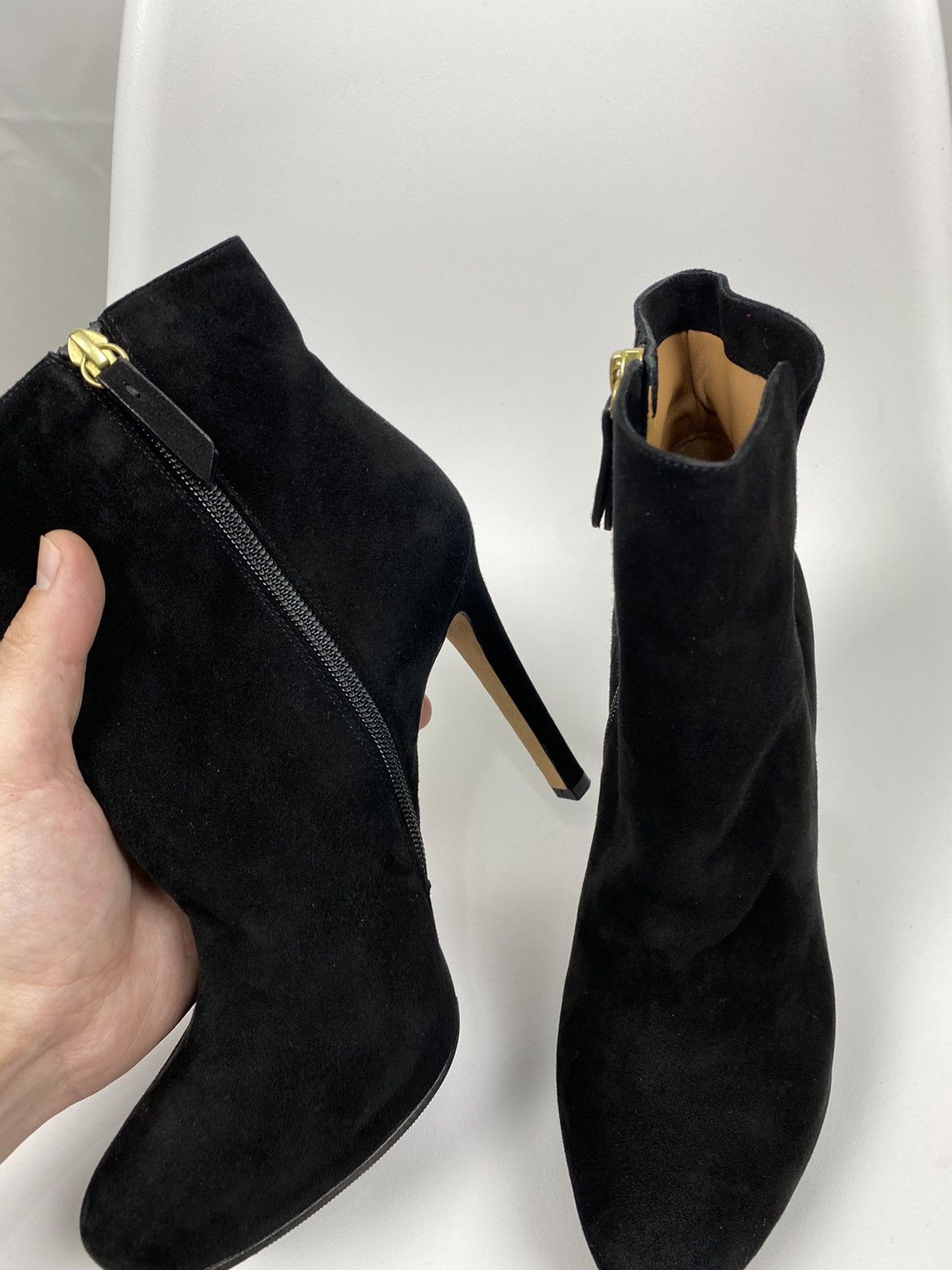 Designer Pura Lopez Suede Bootie size 40 Size US 10 / IT 40 - 6 Thumbnail
