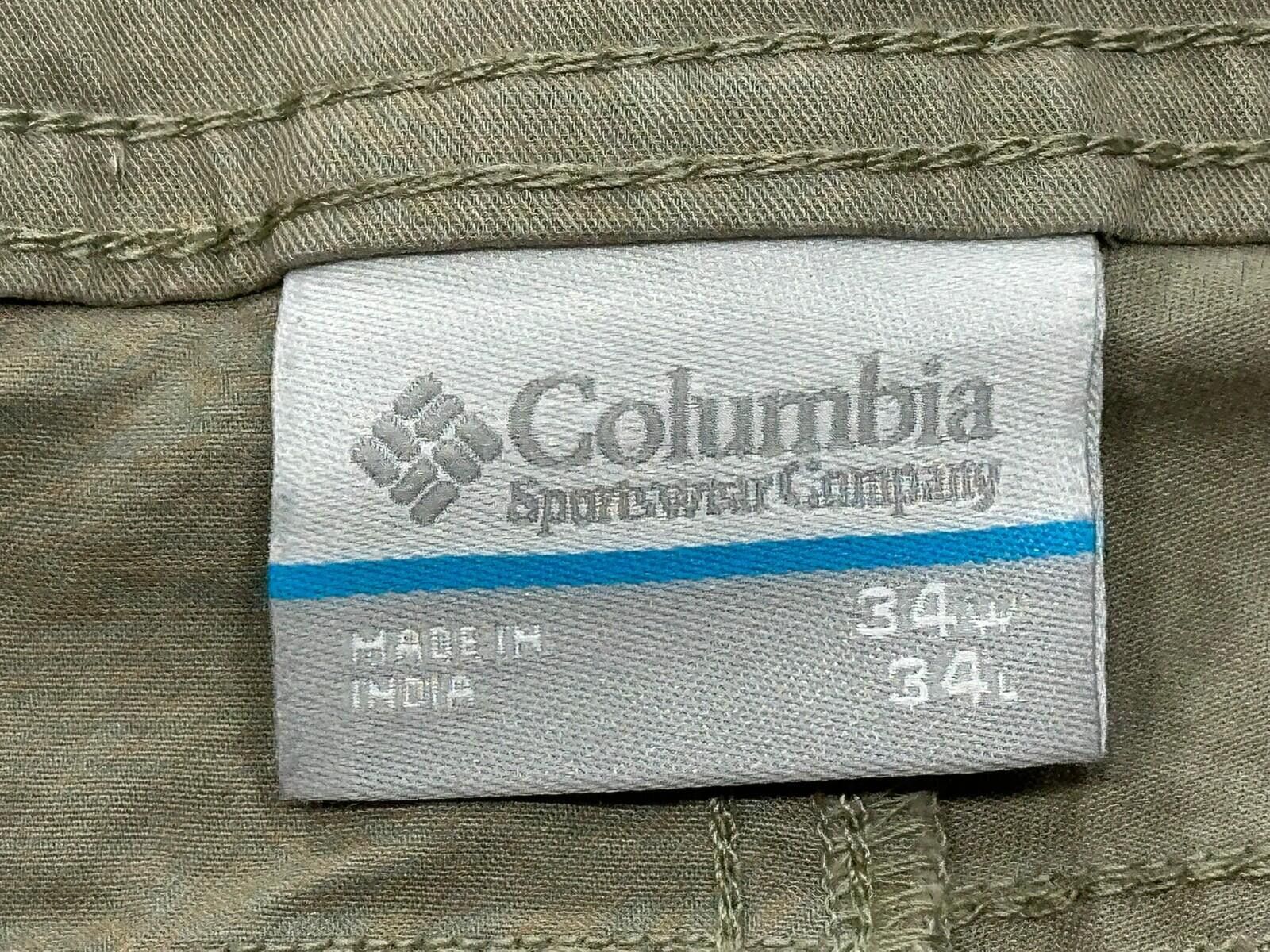 Columbia Columbia Flat Straight Fit Zip Pocket Chinos Brown Men 34/34 Size US 34 / EU 50 - 6 Thumbnail
