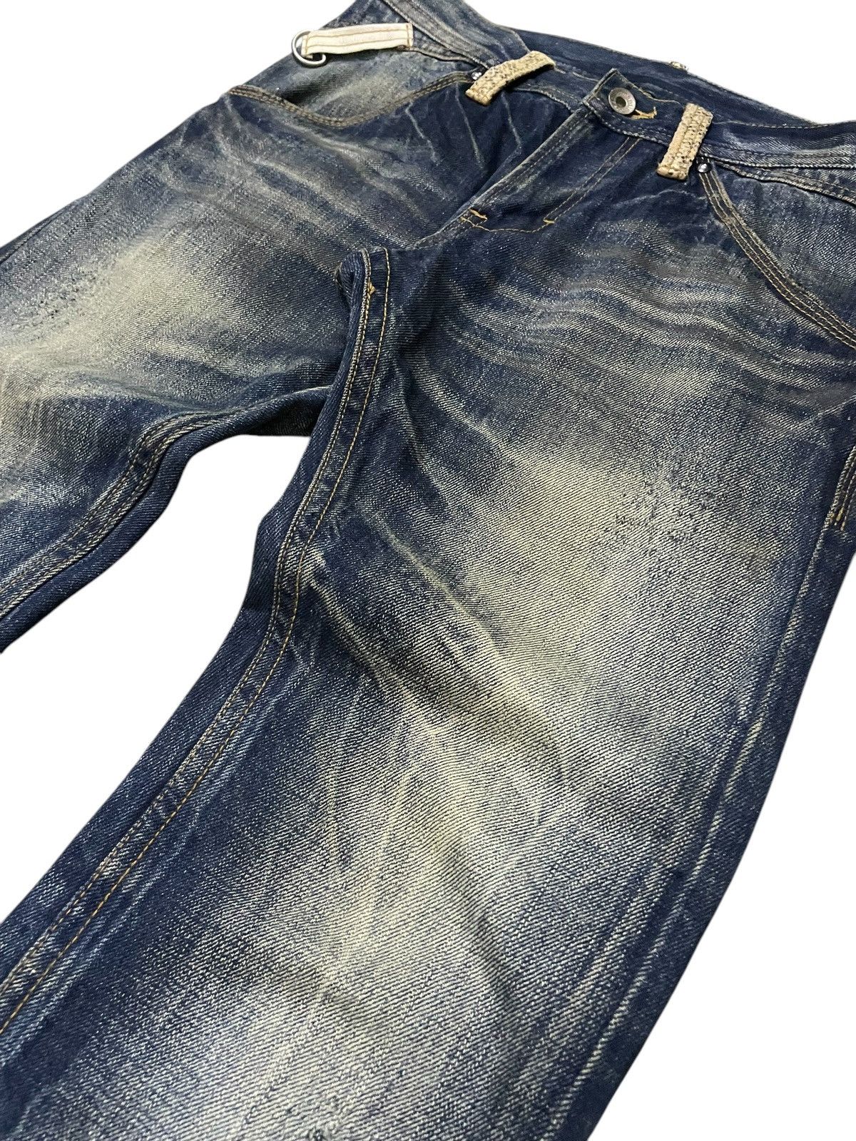 Hysteric Glamour × semanticdesign Semantic Design Japan Snake Skin Flap Pocket Muddy Jeans Size US 30 / EU 46 - 12 Thumbnail