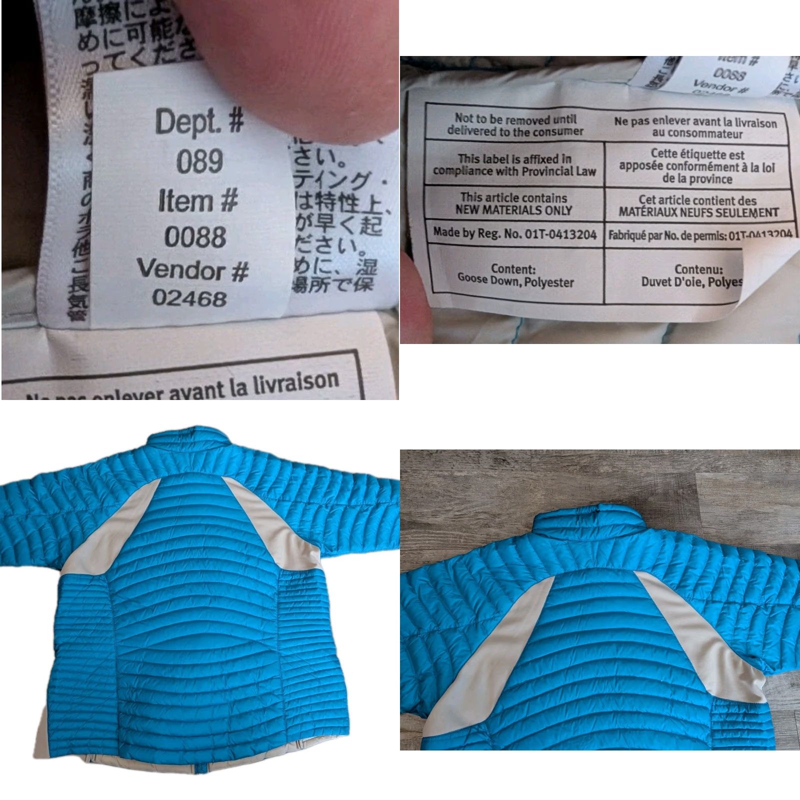 Eddie Bauer Eddie Bauer First Ascent Womens Blue Puffer Jacket EB800 Fill Power Goose Down M Size S / US 4 / IT 40 - 10 Thumbnail
