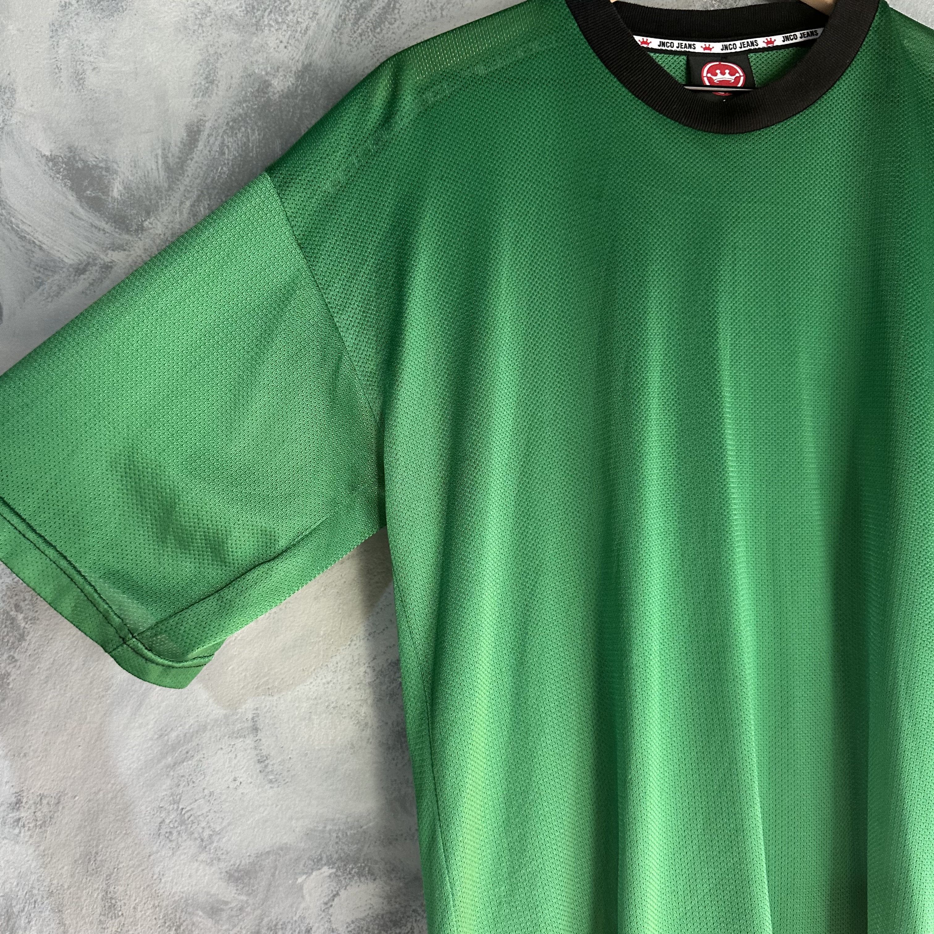 JNCO JNCO Jeans Mesh T Shirt Mens Large Green Y2K Rave Skate Size US L / EU 52-54 / 3 - 3 Thumbnail