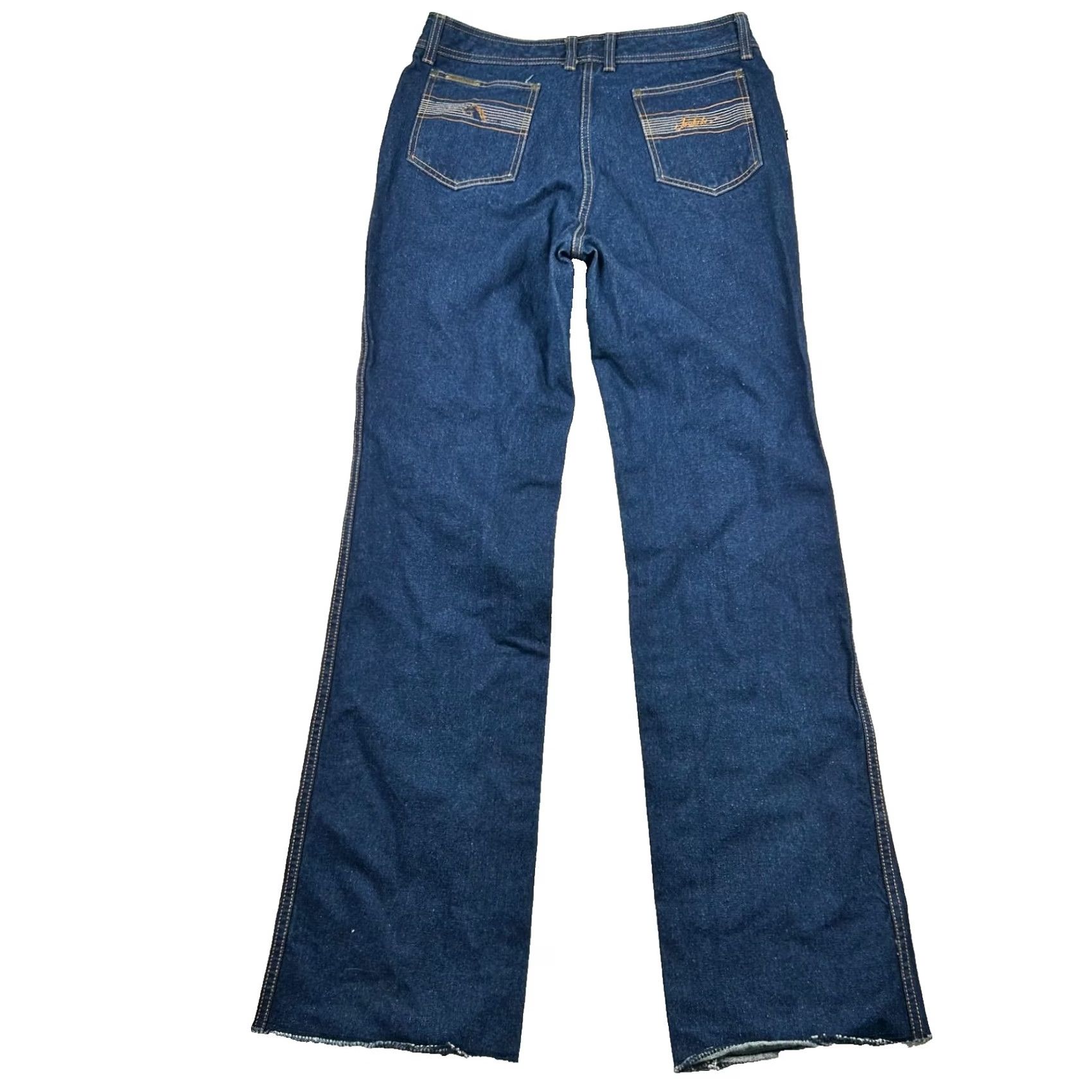 Jordache VINTAGE Jordache Jeans Womens Bootcut High Rise Dark 36L 70s 80s Hong Kong Size 24" / US 00 / IT 34 - 2 Thumbnail