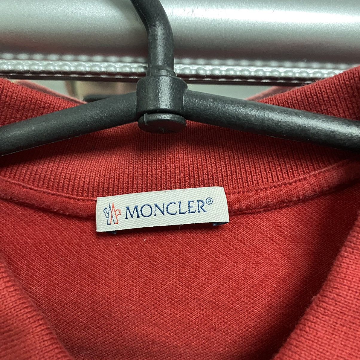 Moncler Moncler Long Sleeve Polo Shirt red Size US XS / EU 42 / 0 - 7 Thumbnail