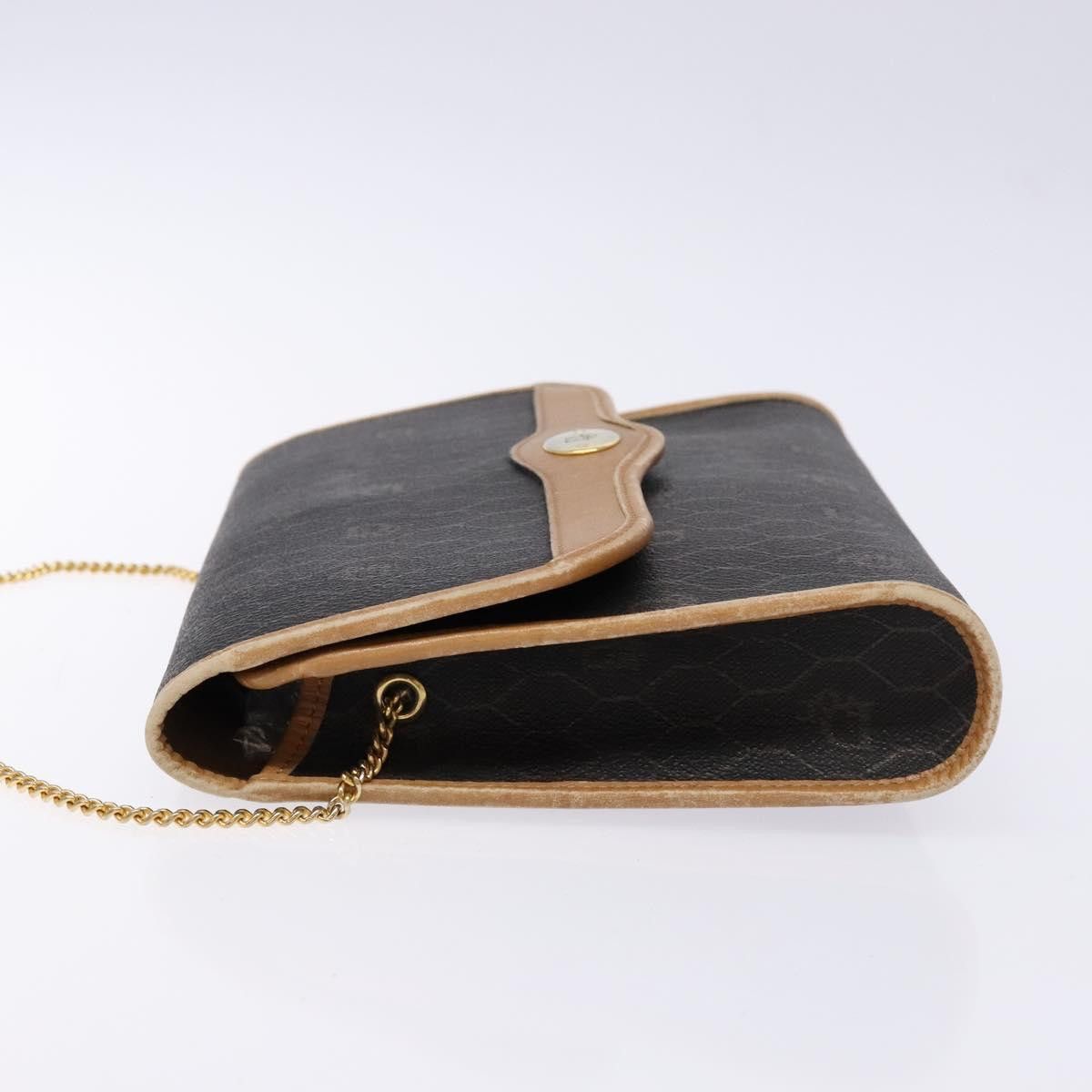 Dior DIOR Honeycomb Canvas Chain Shoulder Bag Pvc Black Gold Size ONE SIZE - 5 Thumbnail