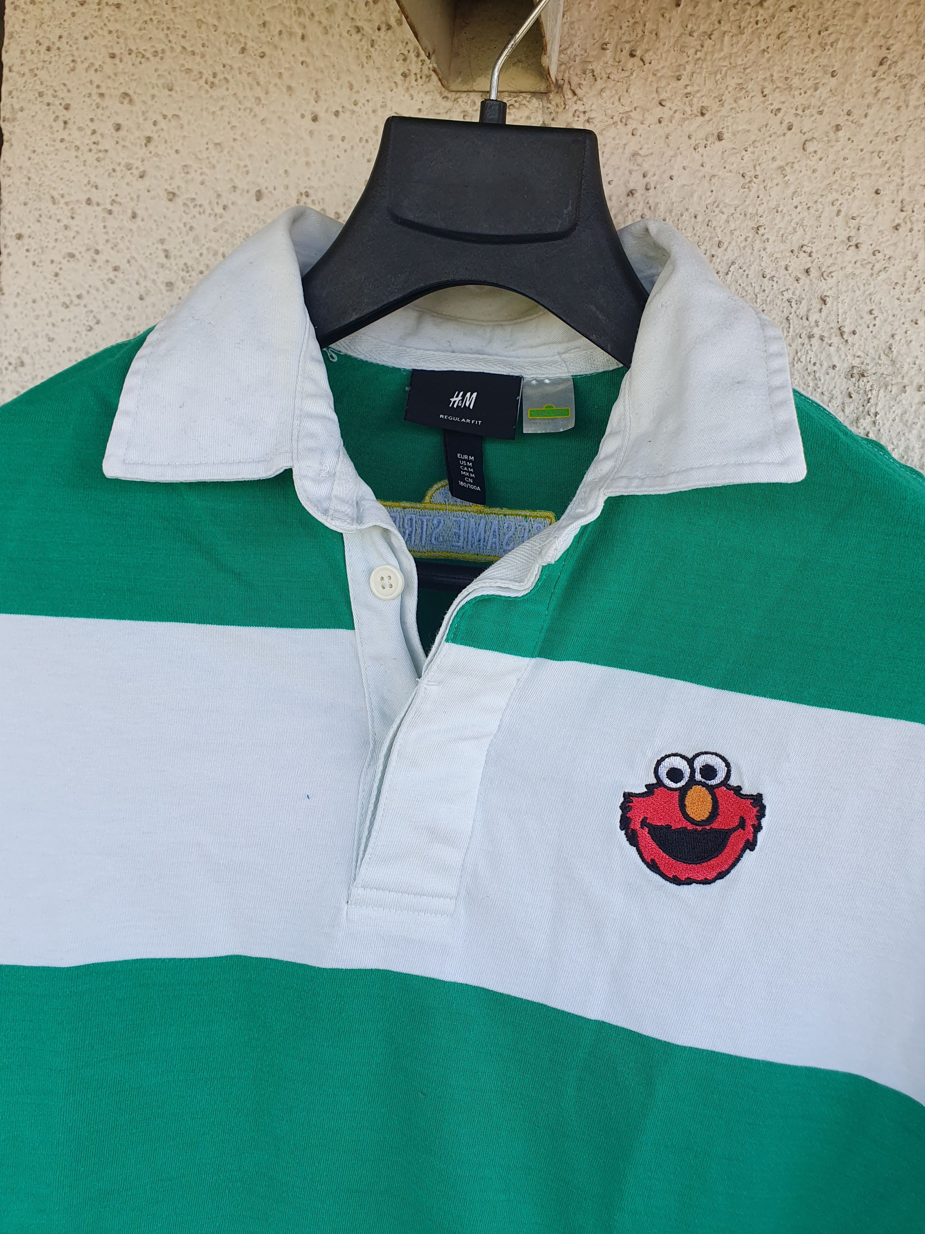 H&M H&M Sesame Street Elmo Rugby Striped 2021 Polo t-shirt M Size US M / EU 48-50 / 2 - 3 Thumbnail