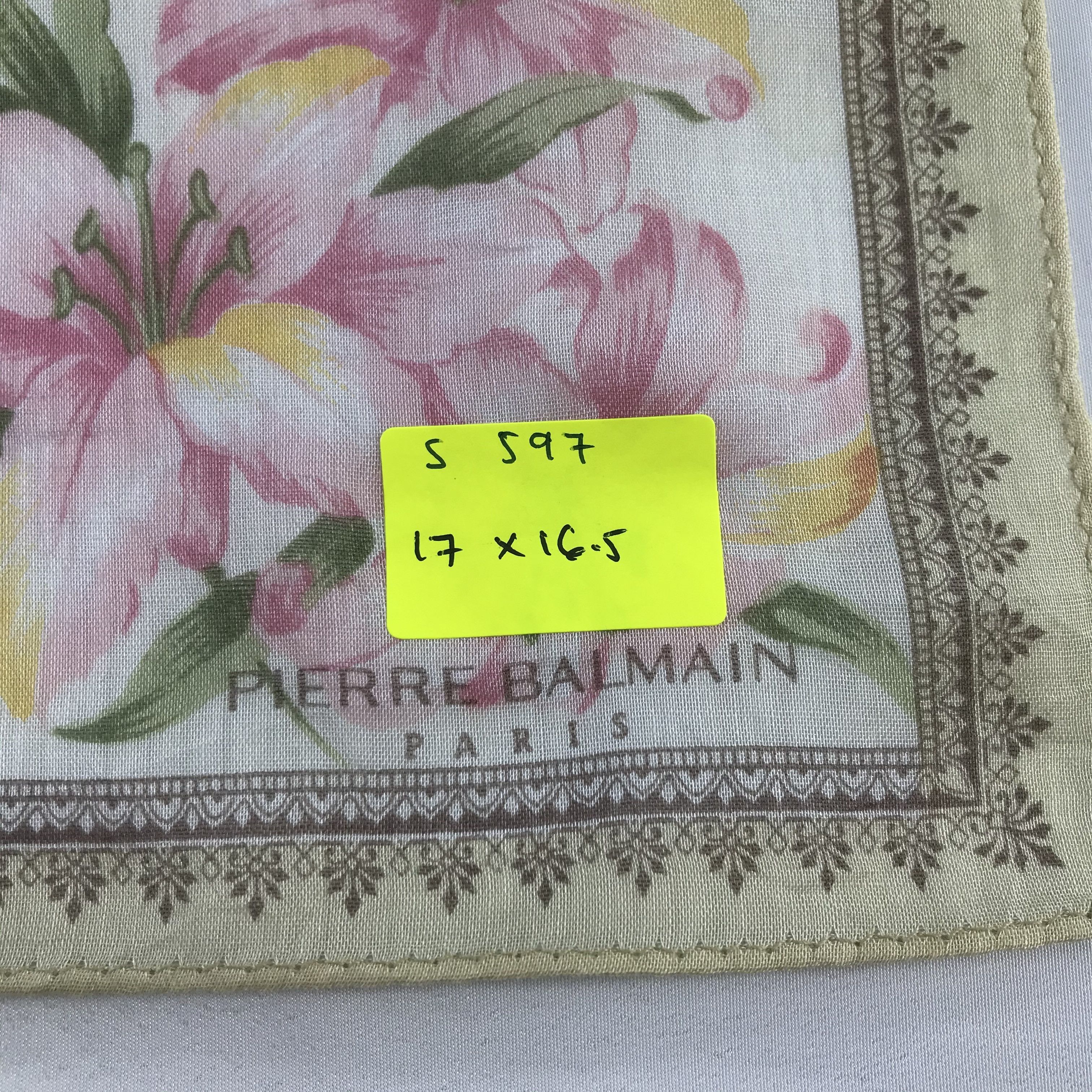 Pierre Balmain × Vintage Pierre Balmain Bandana / Handkerchief / Neckerchief - S597 Size ONE SIZE - 5 Thumbnail