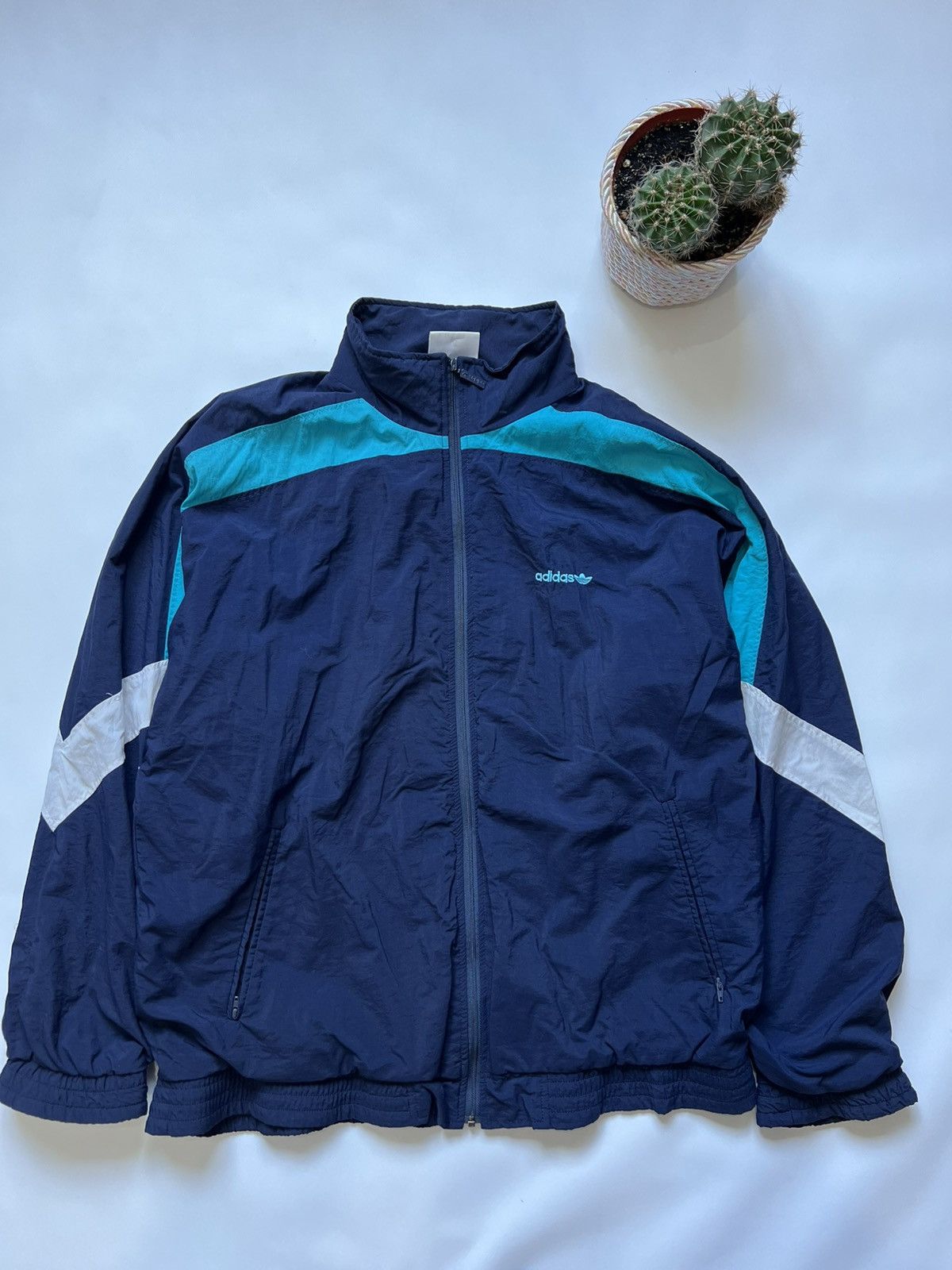 Adidas Vintage Adidas Track Retro Jacket 3 Stripes Y2k Size US M / EU 48-50 / 2 - 1 Thumbnail