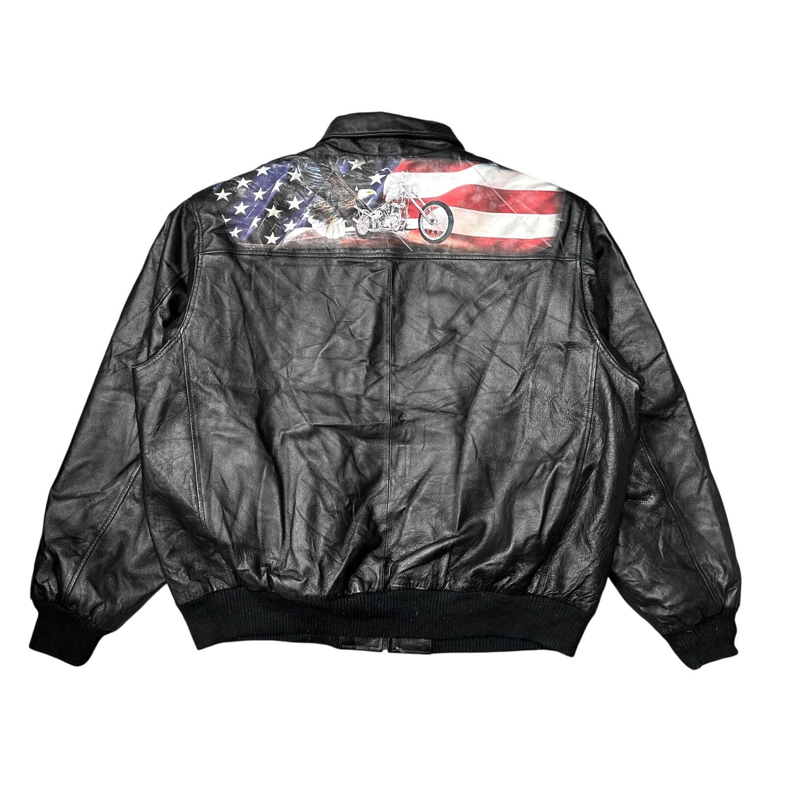 Other The Bradford Exchange Biker Leather Jacket Men XXL Ride Hard Size US XXL / EU 58 / 5 - 1 Thumbnail