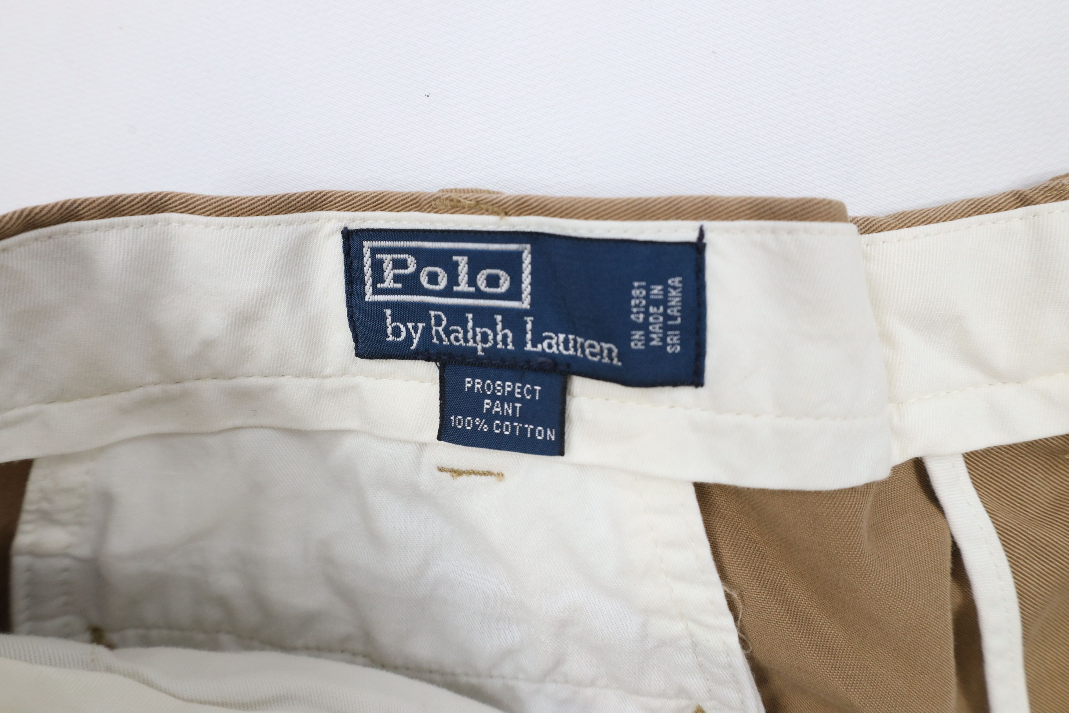 Ralph Lauren × Vintage Vintage 90s Ralph Lauren Wide Leg Cotton Chino Pants Brown Size US 40 / EU 56 - 7 Thumbnail