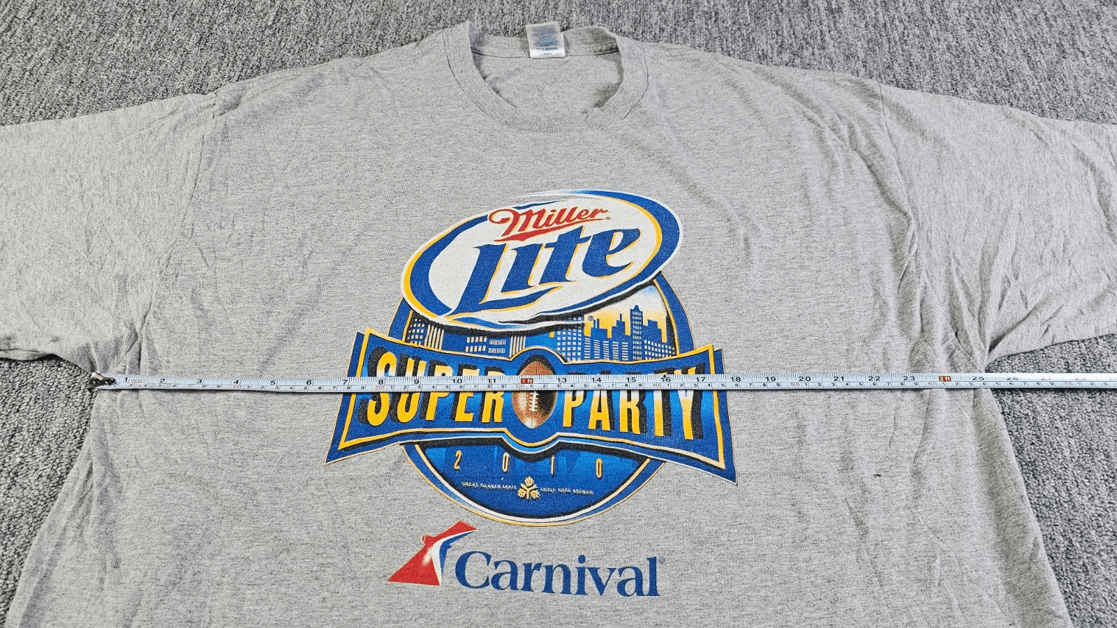 Delta Miller Lite Super Bowl Party Promo T-Shirt Delta 3XL Y2K Size US XXL / EU 58 / 5 - 9 Thumbnail