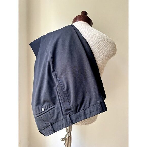 Coppley Coppley $330 Men's Dress Pants 40x29 Black Wool‎ Trousers Fl Size 40R - 2 Thumbnail