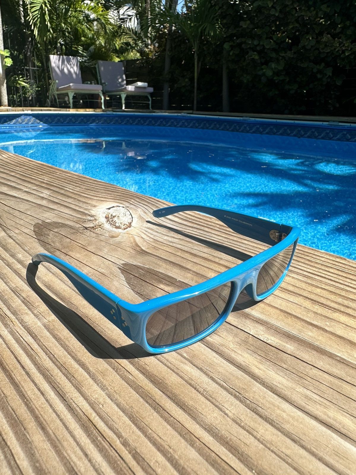 Raf Simons Raf Simons Blue Sunglasses Size ONE SIZE - 3 Thumbnail