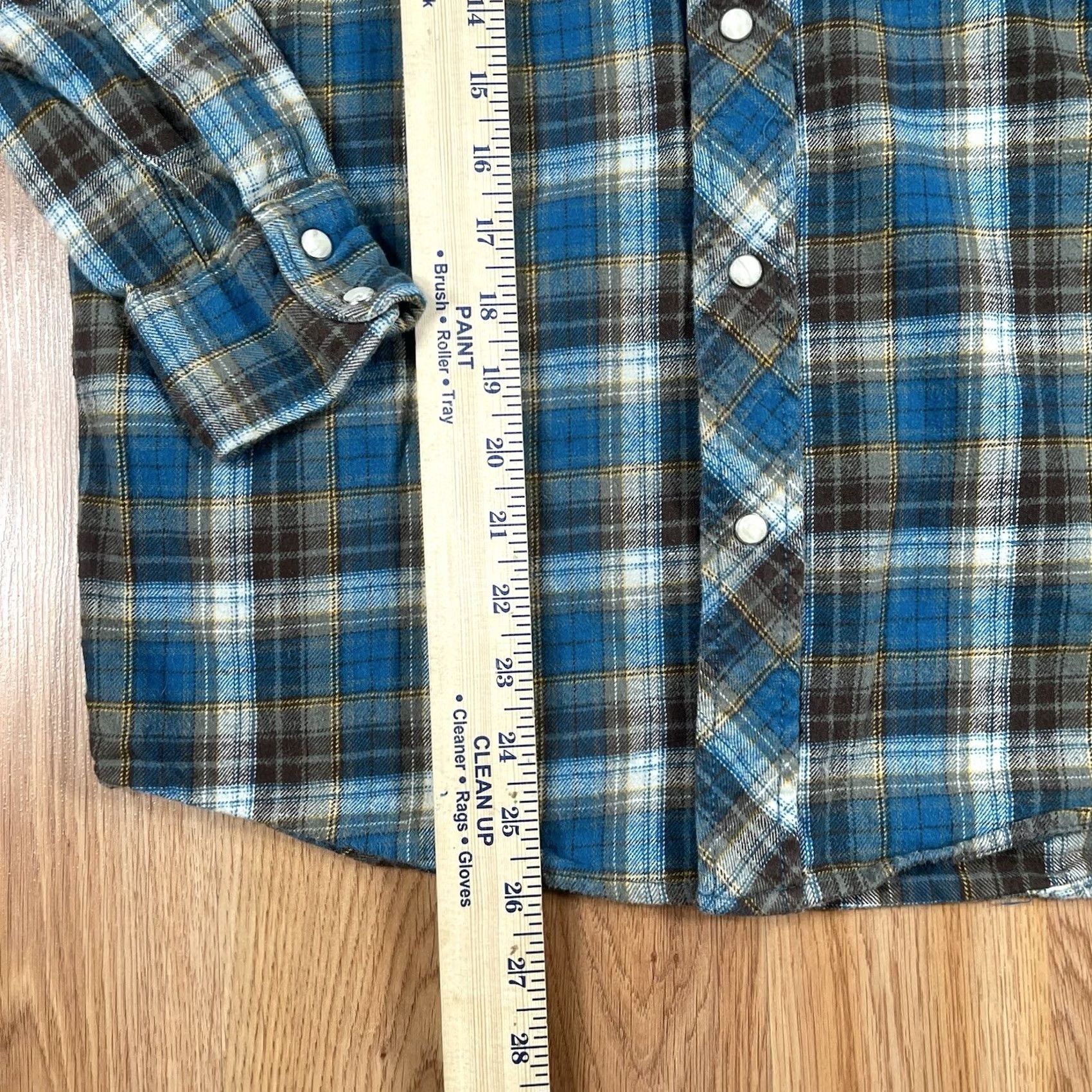 Vintage Vintage Flannel Shirt Mens Small Plaid Long Sleeve Western Pearl Snap Button Up Size US S / EU 44-46 / 1 - 4 Thumbnail
