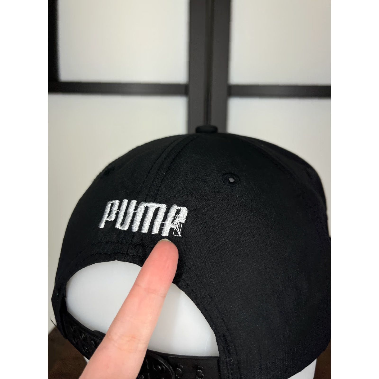 Puma PUMA Hat Cap Snap Back Adult Large Black Embroidered 100% Polyester Skate Skater Size ONE SIZE - 7 Thumbnail