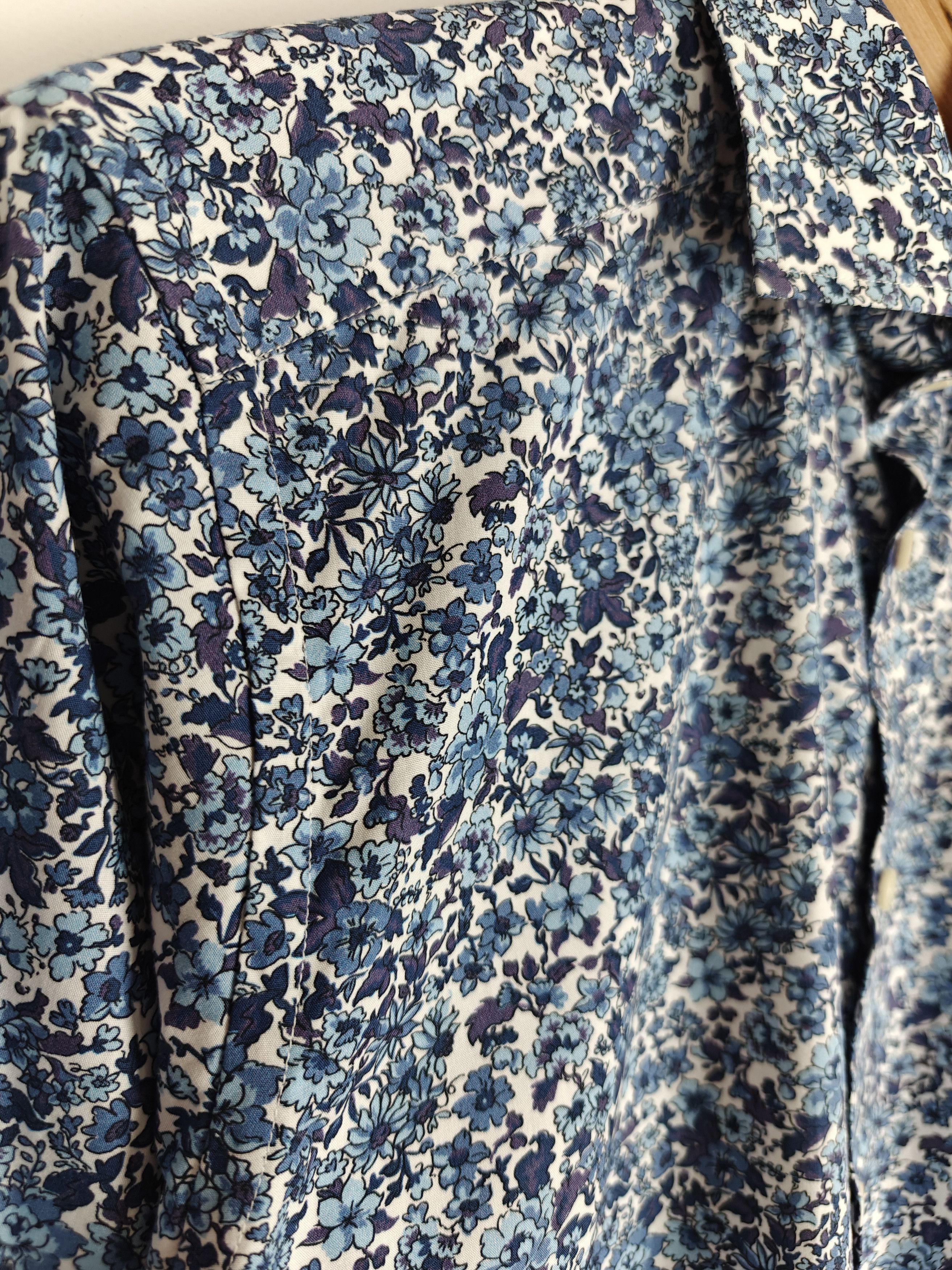 Eton ETON Poplin Floral Shirt Contemporary size 38/15 Size US M / EU 48-50 / 2 - 6 Thumbnail
