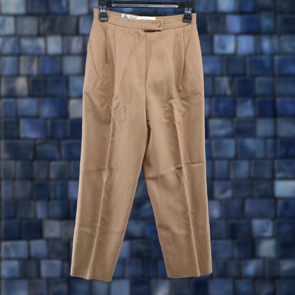 Vintage VTG JH Collectibles Wool Women's Pleated Union Made Dress Pants Measure 26x27 Size 34" / US 12 / IT 48 - 1 Thumbnail