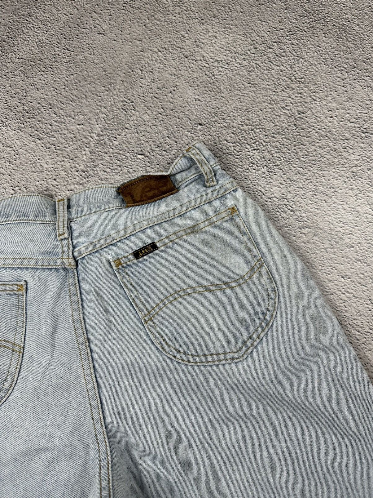 Lee Vintage Lee Riders Washed Denim Blue Jeans Baggy Flared Y2K Size US 35 - 5 Thumbnail