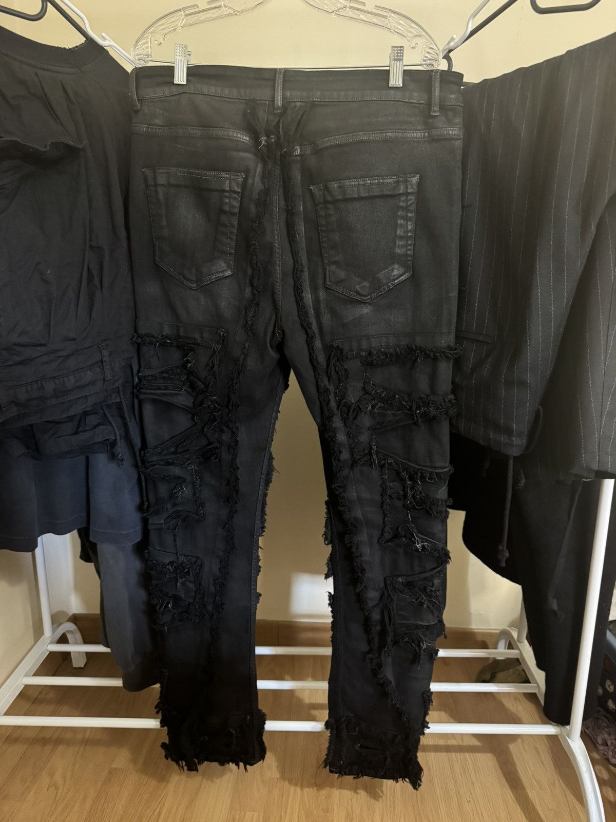 Rick Owens Drkshdw RO DRKSHDW Distressed Denim Jeans Size US 36 / EU 52 - 2 Thumbnail