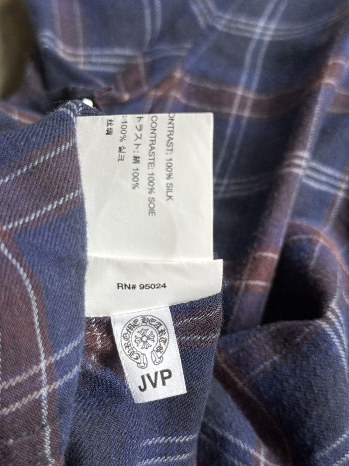 Chrome Hearts Heywood Dagger Double Zip Flannel Shirt Size US S / EU 44-46 / 1 - 8 Thumbnail