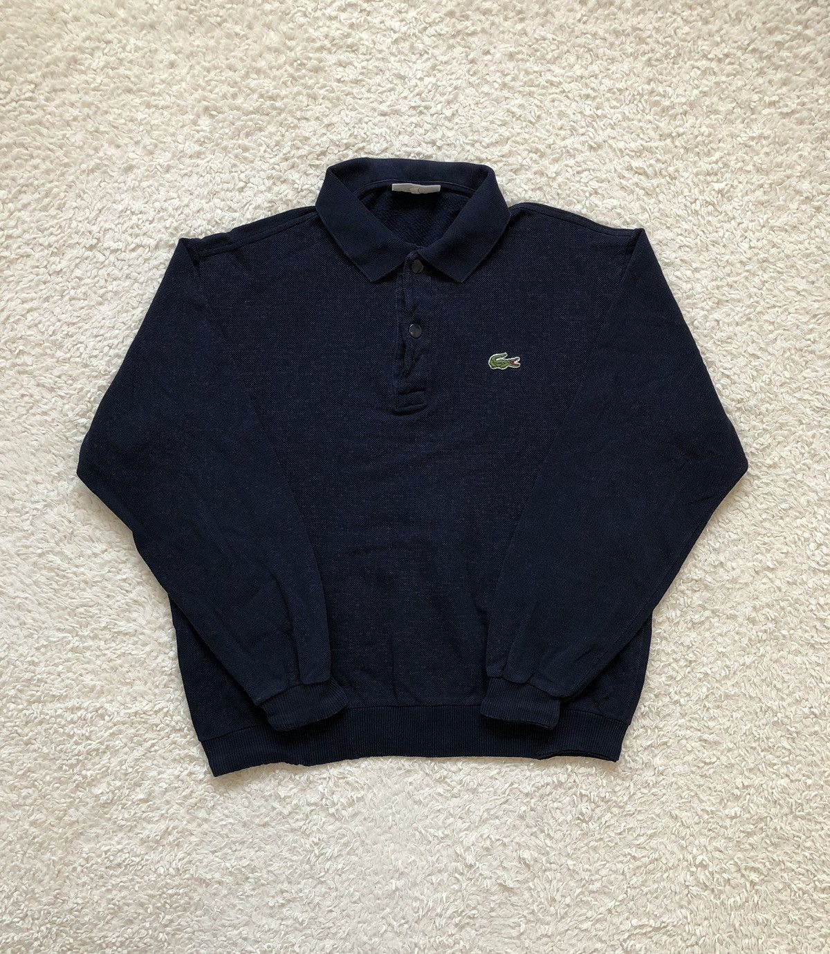 Lacoste × Vintage Sweatshirt Lacoste Vintage 90’s Polo Size US M / EU 48-50 / 2 - 1 Thumbnail