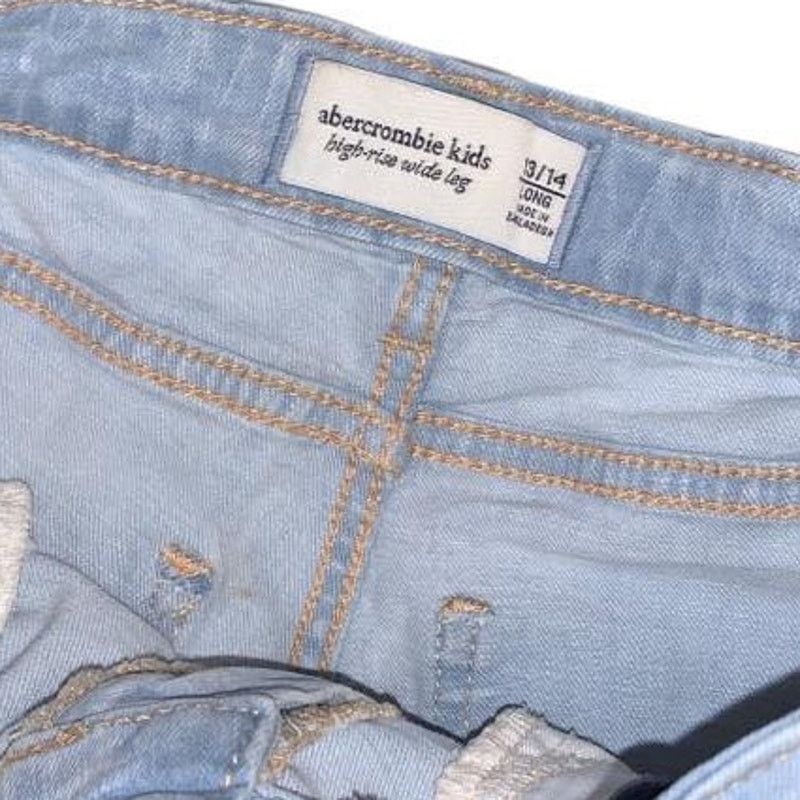 Abercrombie & Fitch Abercrombie & Fitch Jean High-Rise Wide Leg Kid 13/14 30x31 Size 30" / US 8 / IT 44 - 2 Thumbnail