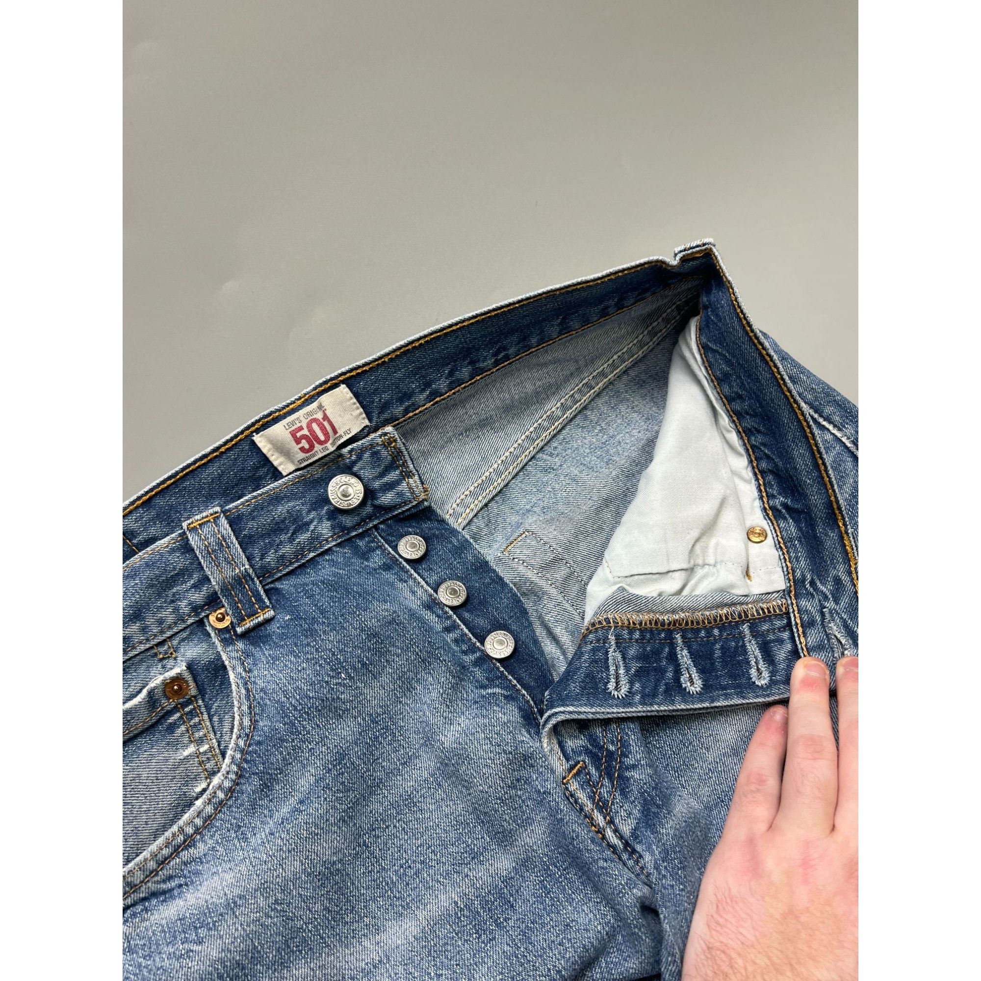 Levi's Levi’s 501 Distressed Denim Jeans Pants (Y1061) Size US 32 / EU 48 - 7 Thumbnail