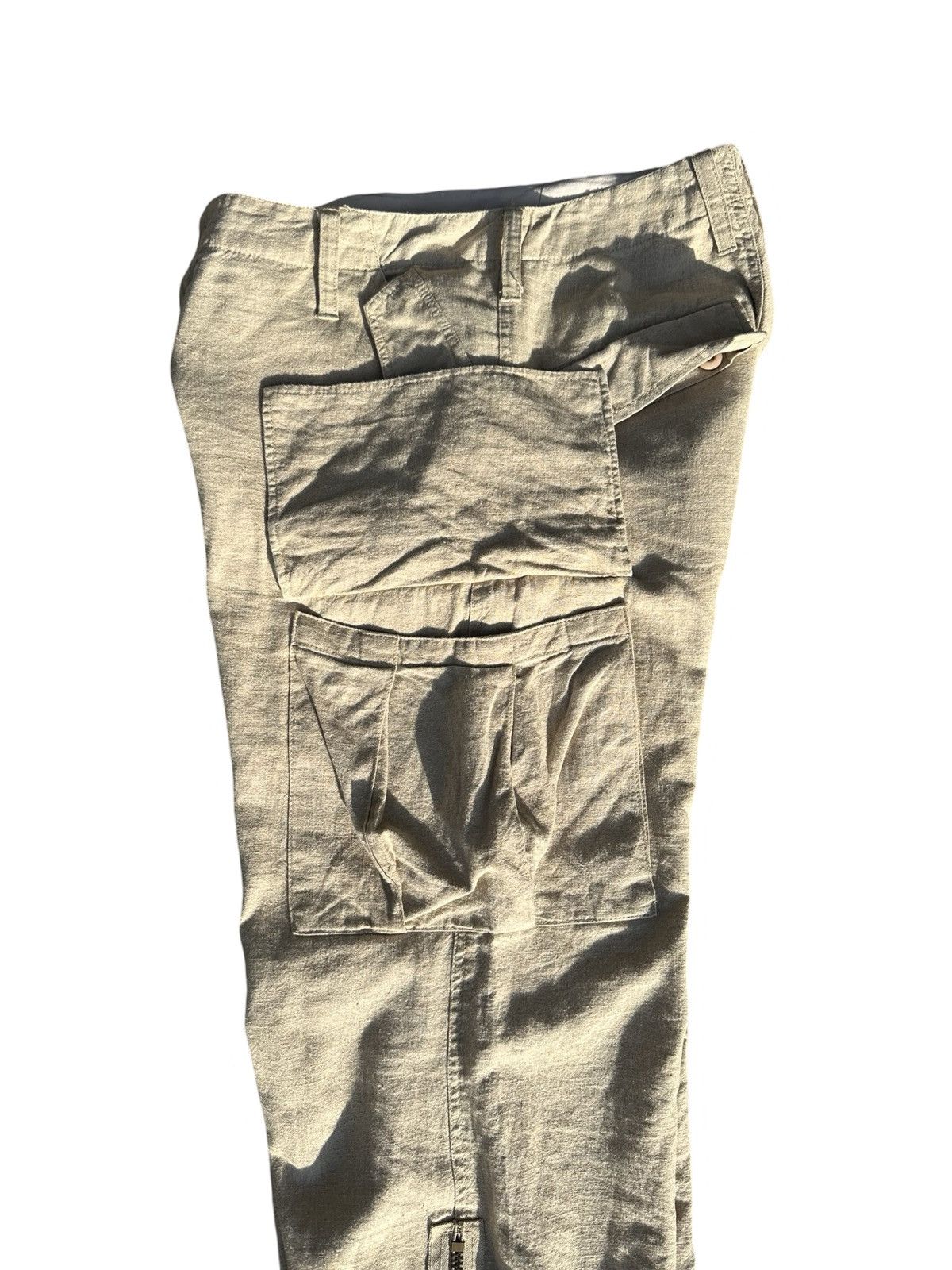 Japanese Brand RARE GOA Hemp Cargo Parachute Zipper Pants Size US 32 / EU 48 - 4 Thumbnail