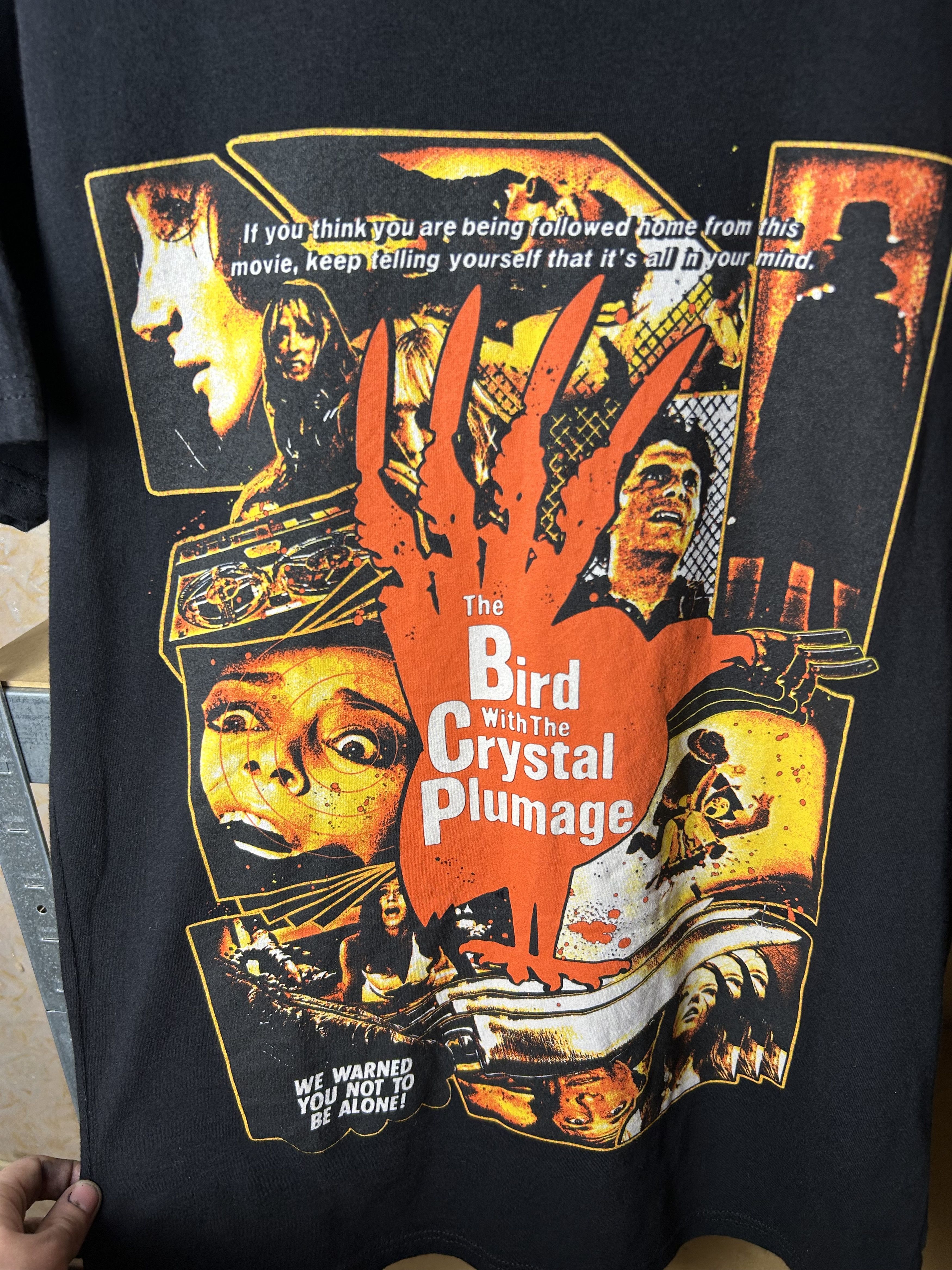 Expert Horror Vintage 2000s The Bird with the Crystal Plumage Movie Tshirt Size US S / EU 44-46 / 1 - 4 Thumbnail