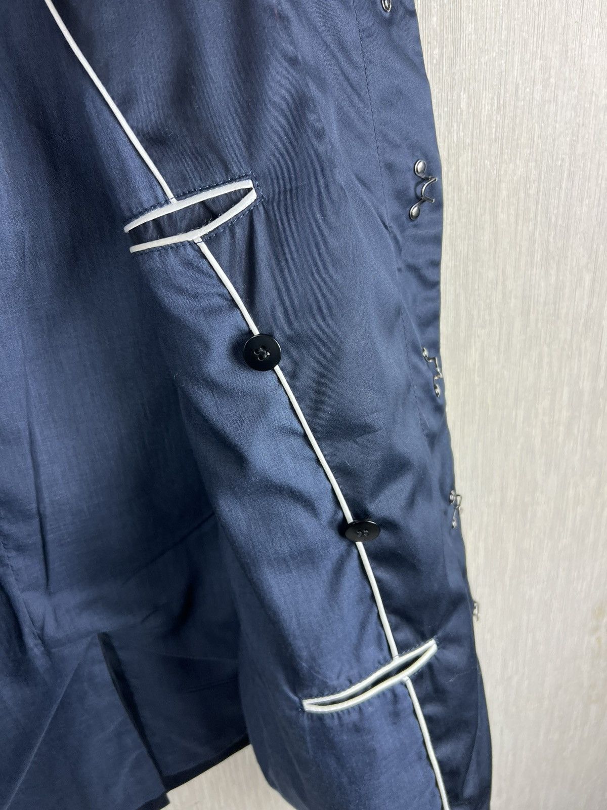 Emporio Armani Emporio Armani BlueLine asymmetrical cut jacket clips blazer Size US M / EU 48-50 / 2 - 19 Thumbnail