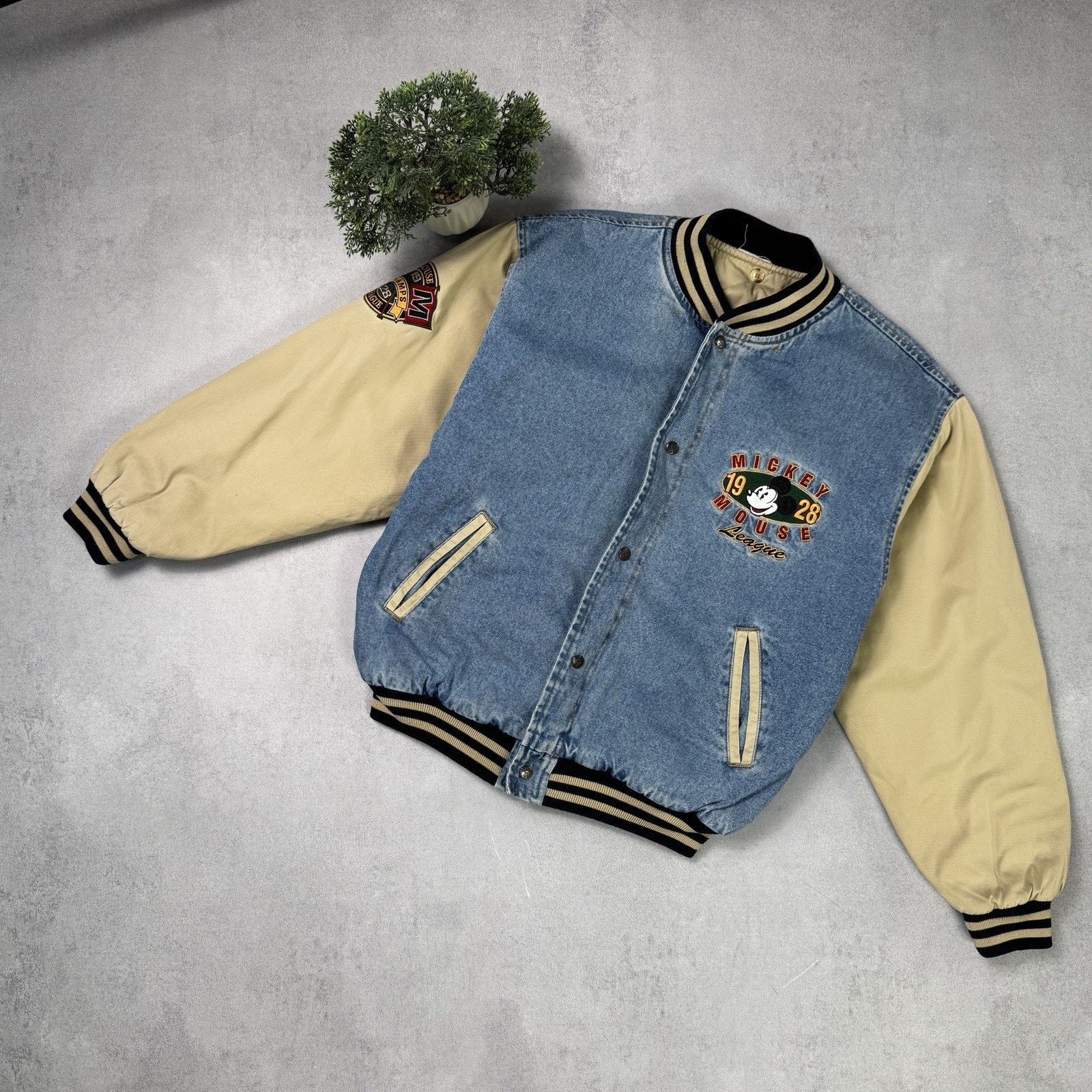 Disney Vintage Disney Mickey Mouse 1928 Xxxtentacion Style Denim Size US M / EU 48-50 / 2 - 2 Thumbnail