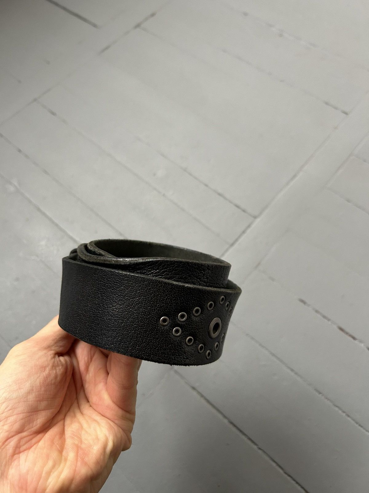 Japanese Brand Leather belt vintage Size ONE SIZE - 2 Thumbnail
