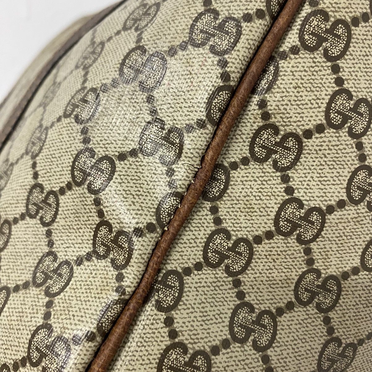 Gucci Vintage Gucci Monogram Boston Bag Canvas Shelly Line Size ONE SIZE - 12 Thumbnail