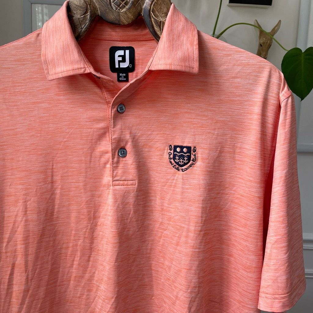 Footjoy FootJoy Orange Heather Moisture Wicking Polo Golf Shirt Orch Size US L / EU 52-54 / 3 - 1 Thumbnail