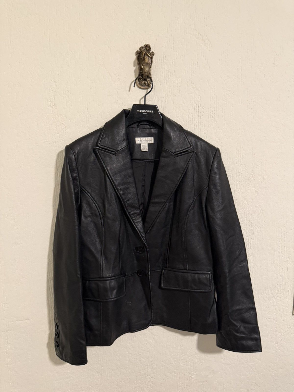 Genuine Leather Vintage genuine leather two button blazer jacket Size US M / EU 48-50 / 2 - 2 Thumbnail