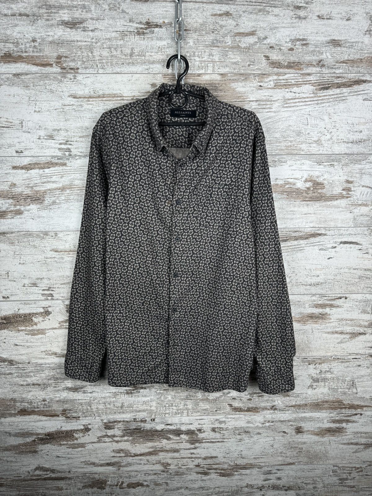Allsaints Mens AllSaints GIRARD LS SHIRT button up Hawaiian crazy Size US L / EU 52-54 / 3 - 2 Thumbnail