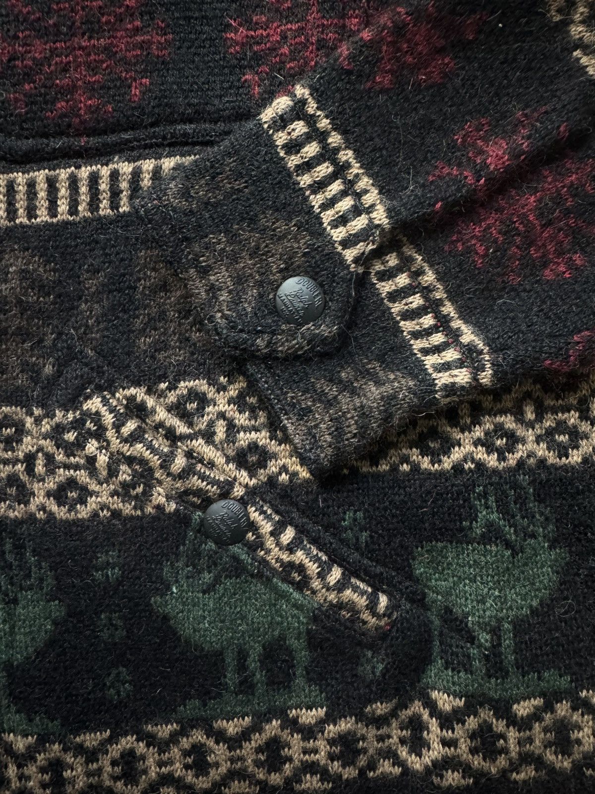 RRL Ralph Lauren Alpaca Wool Holiday Print Overshirt Size US M / EU 48-50 / 2 - 4 Thumbnail