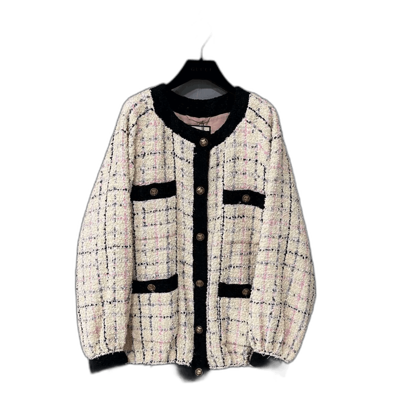 Gucci Tweed Jacket with Button Details