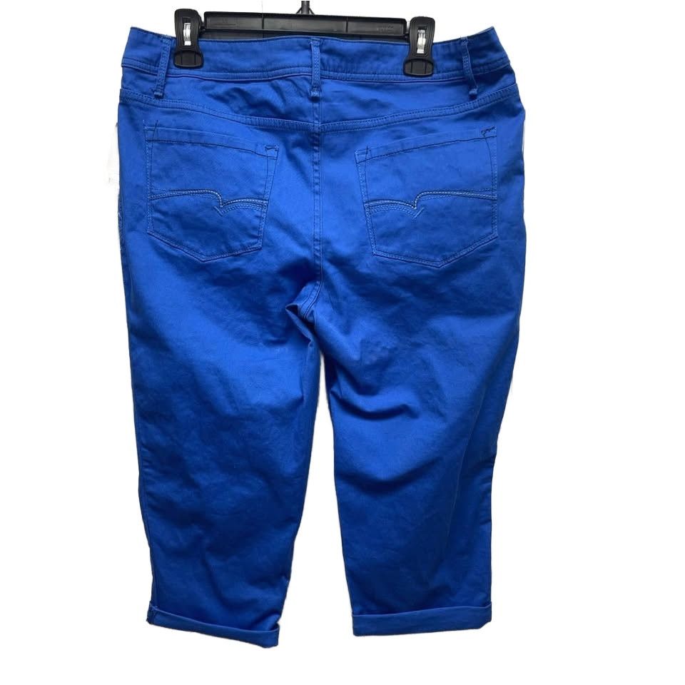Faded Glory New Faded Glory Size 14 Cotton Blend Cropped Skimmer Pants Size 36" / US 14 / IT 50 - 3 Thumbnail