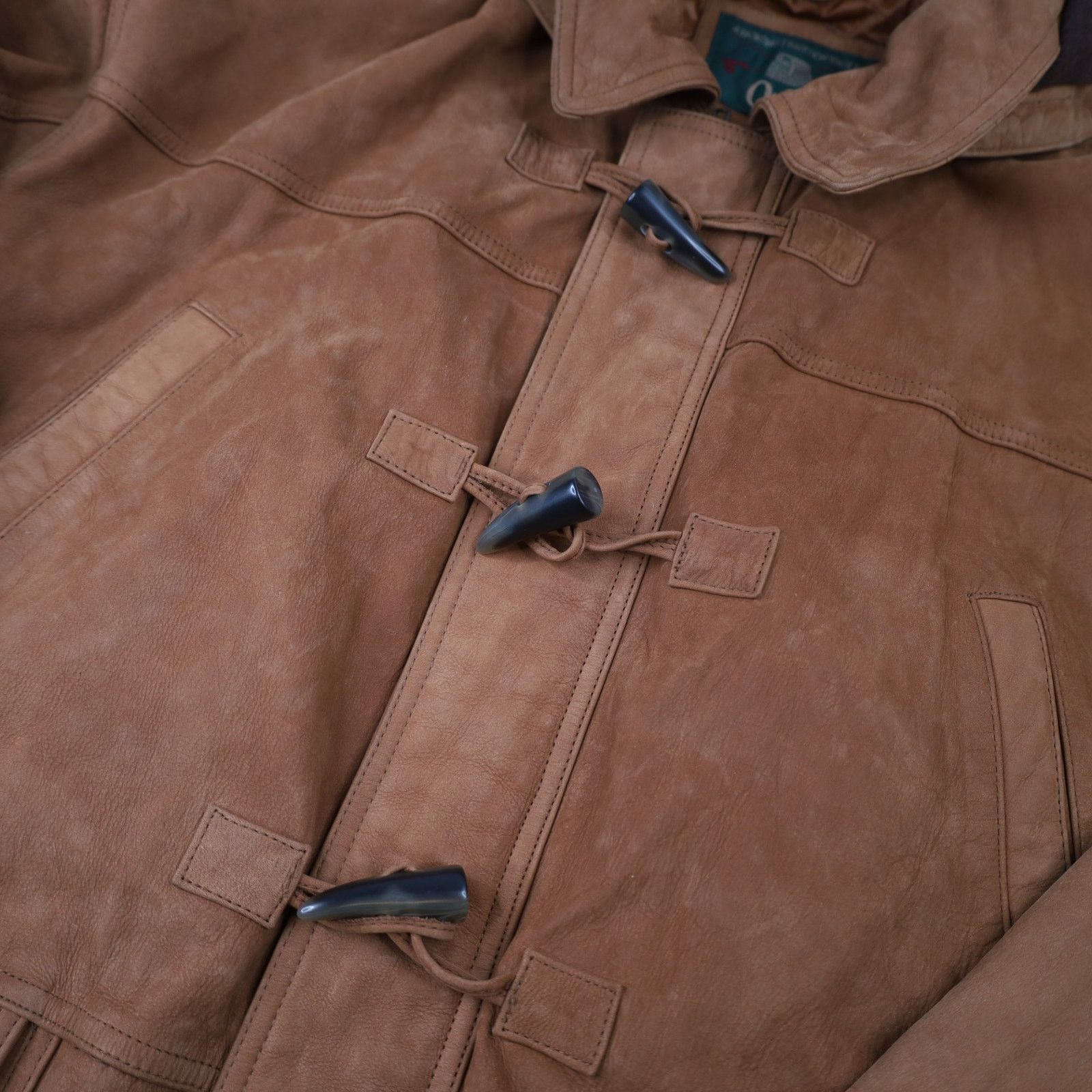 Orvis × Vintage Vintage Orvis Nubuck Leather Toggle Duffle Coat Size US L / EU 52-54 / 3 - 7 Thumbnail
