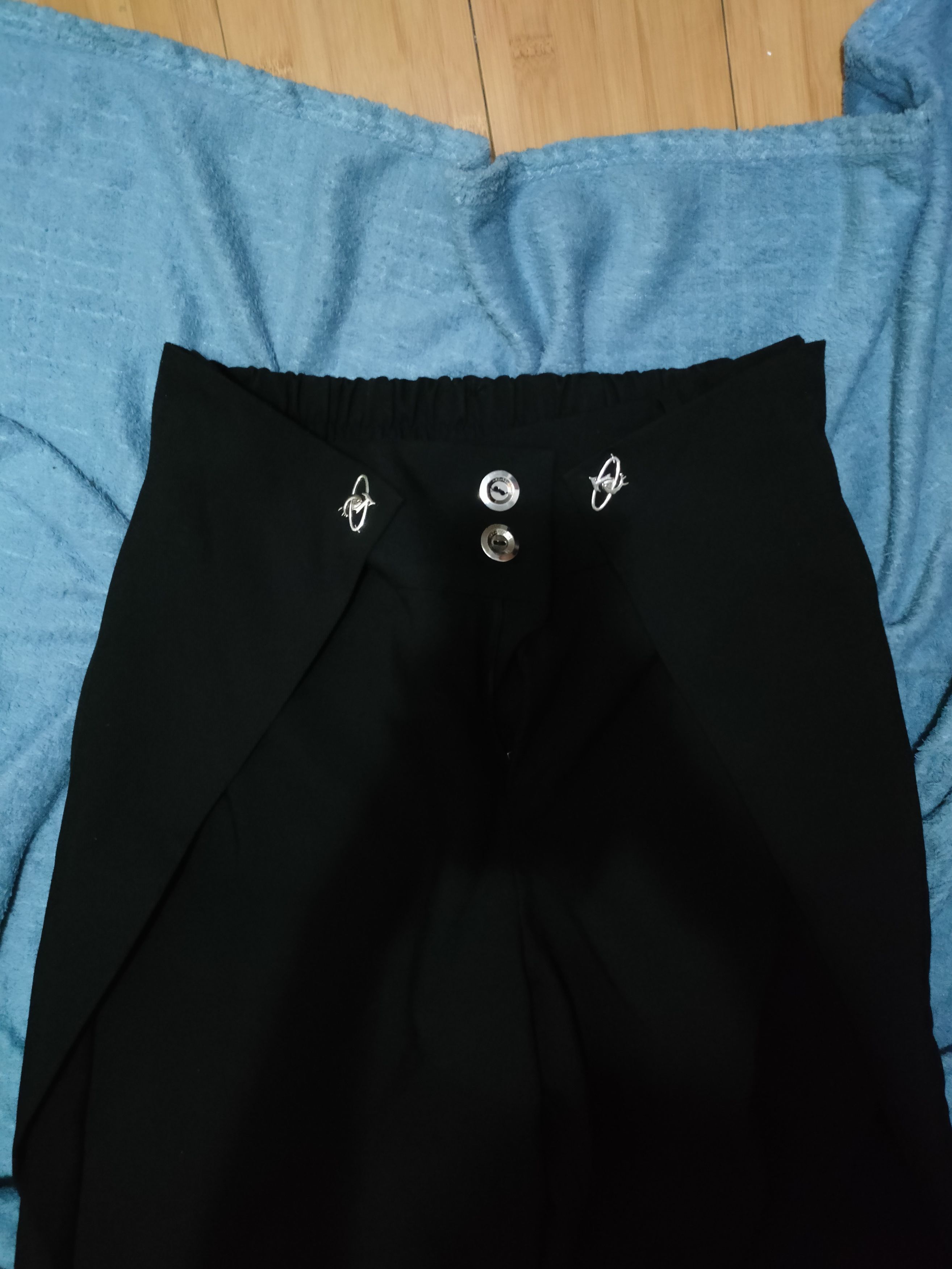 Japanese Brand Argue Culture "Lined Detail Wide Pants" Size US 34 / EU 50 - 4 Thumbnail