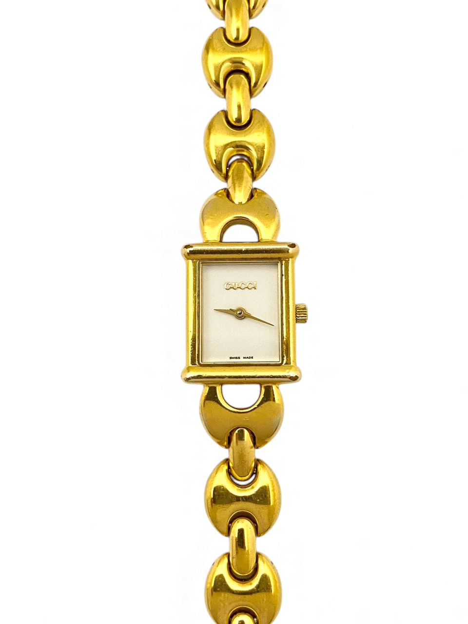 Gucci Gucci GG Horsebit Chain Gold Plated Tank Watch Vintage Size ONE SIZE - 5 Thumbnail