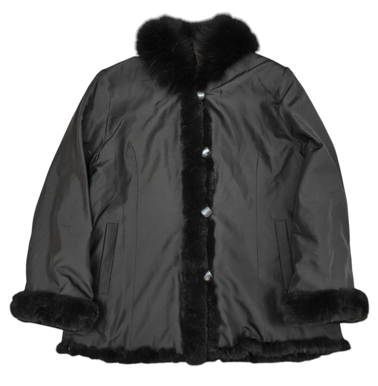 Japanese Brand Japanese Reversible Rabbit Fur Jacket Size M / US 6-8 / IT 42-44 - 4 Thumbnail