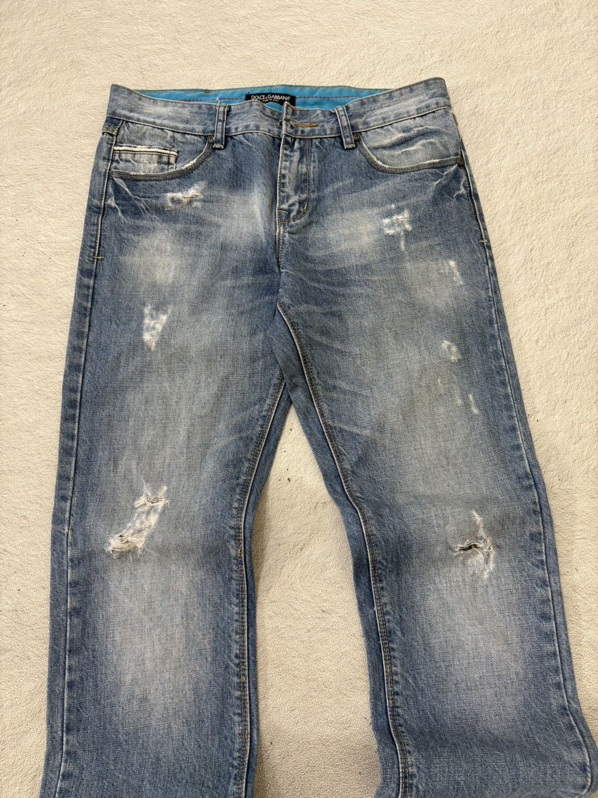 Dolce & Gabbana Dolce gabbana Distressed punk denim y2k style Size US 32 / EU 48 - 2 Thumbnail