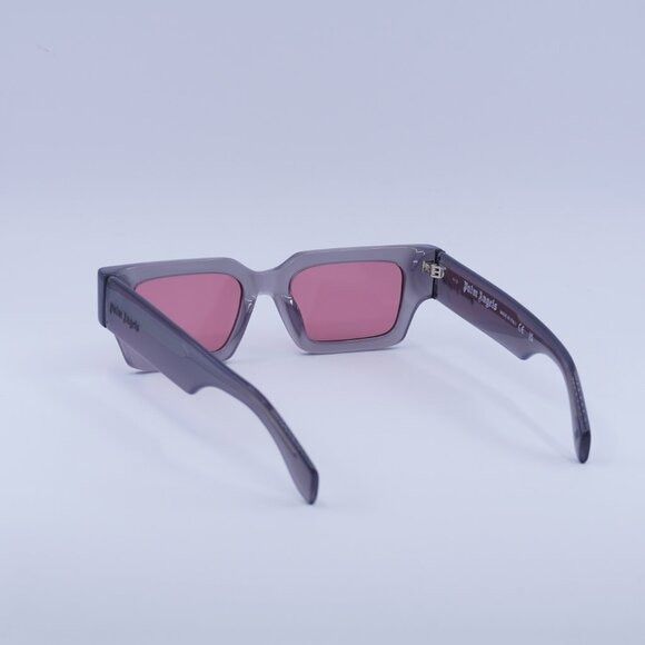 Palm Angels Palm Angels PERI086 HYDE 0921 Sunglasses Grey Rectangle Size ONE SIZE - 7 Thumbnail
