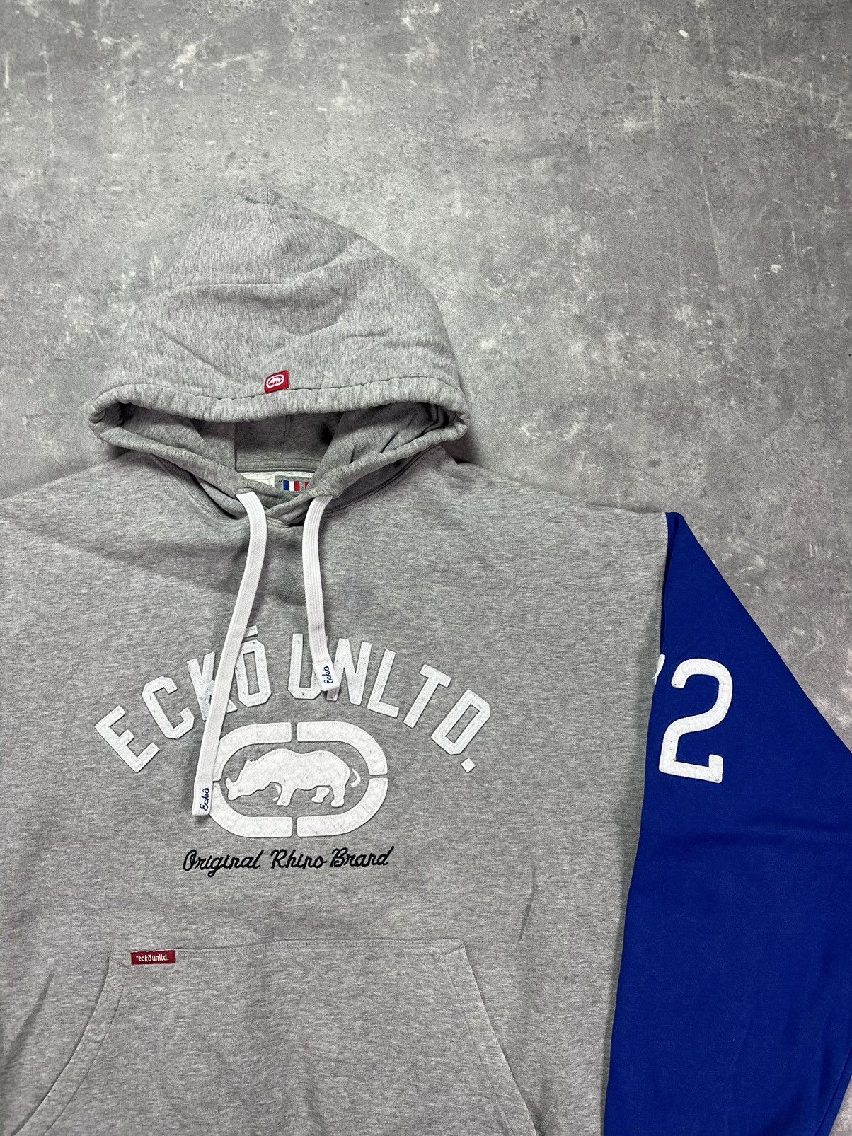 Ecko Unltd. Ecko Unltd. Big Logo Mega Baggy Boxy Colourblock Hoodie XXL Size US XXL / EU 58 / 5 - 6 Thumbnail
