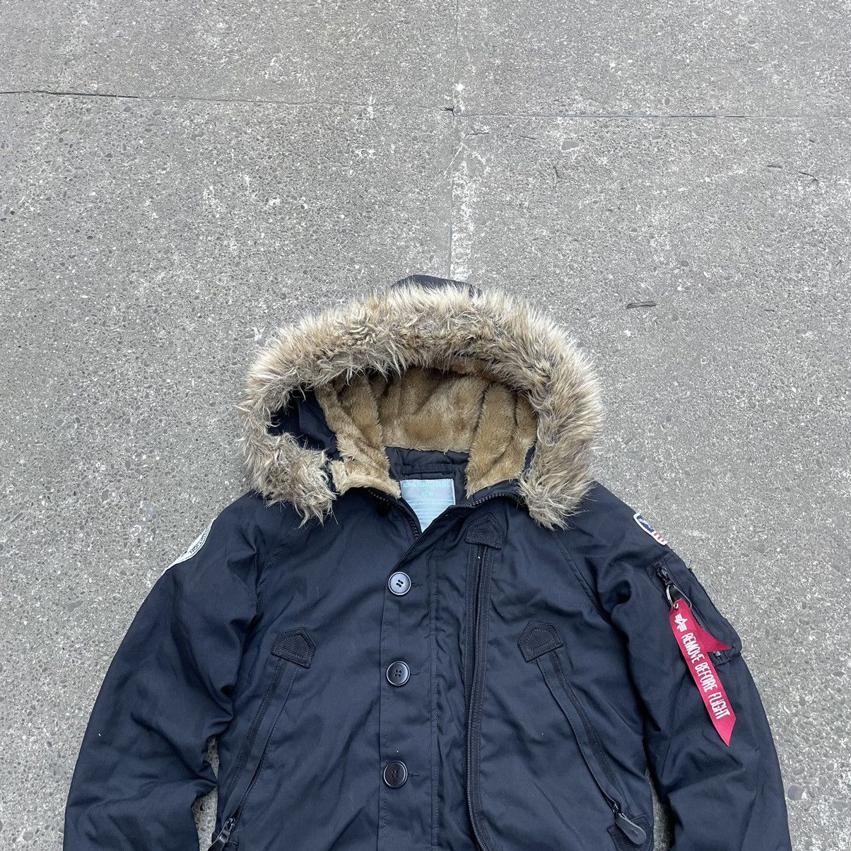 Alpha Industries × If Six Was Nine Vintage Alpha Industries Faux Fur Hood Bomber Jacket Alaska Size US M / EU 48-50 / 2 - 9 Thumbnail