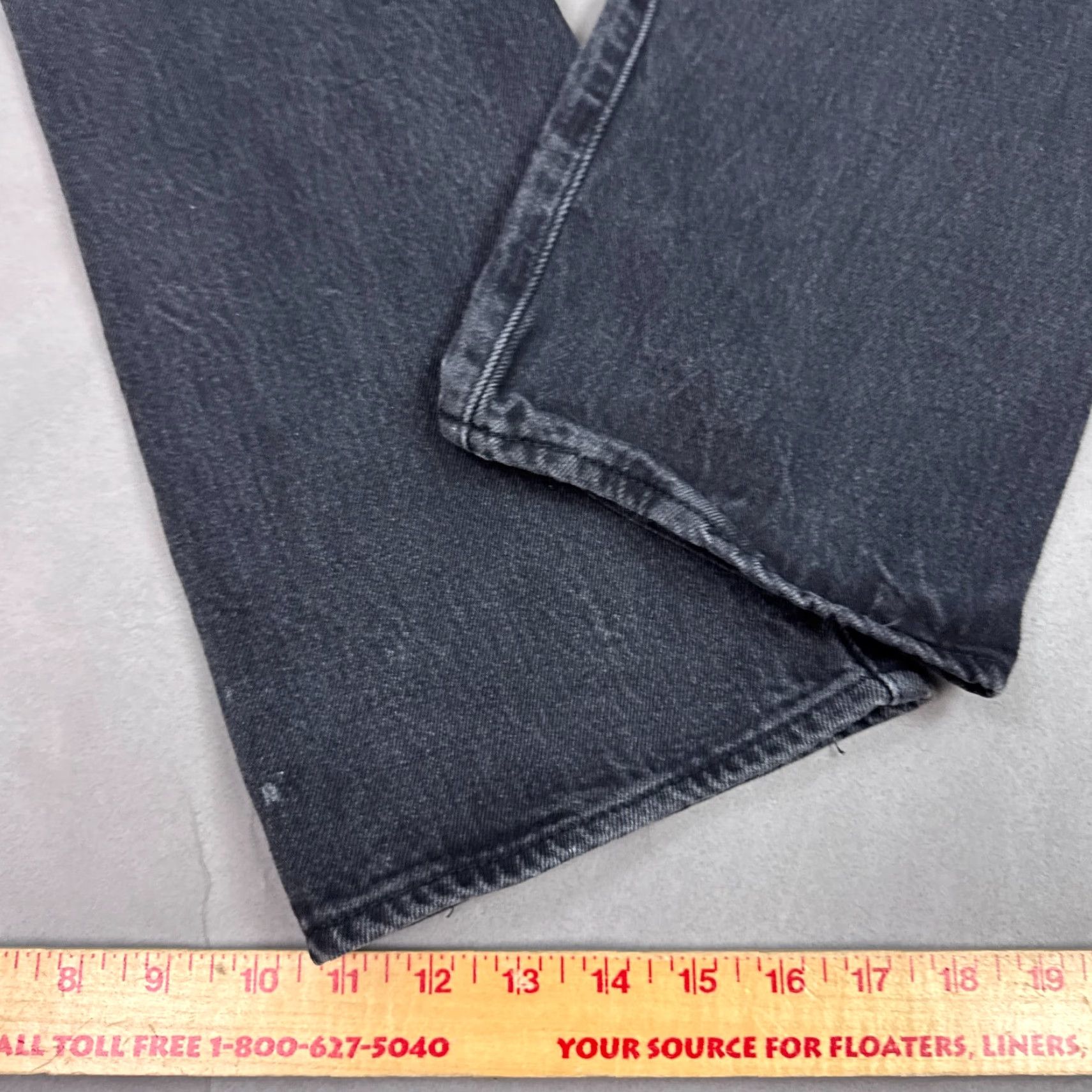Levi's Levi's 501 Jeans Mens 34x27 Black Denim Pants Button Fly Dark Workwear (Tag36x30) Regular Mens Jeans Black 501 Series Vintage: No Size US 36 / EU 52 - 7 Thumbnail