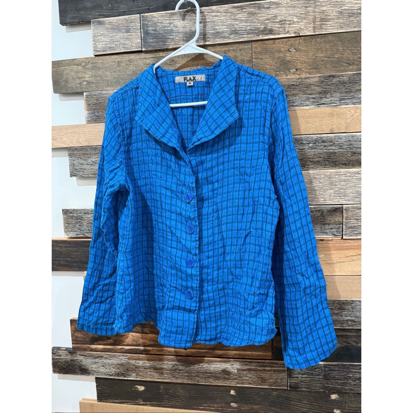 FLAX Flax NWOT linen lagenlook button front jacket size Medium Size M / US 6-8 / IT 42-44 - 2 Thumbnail